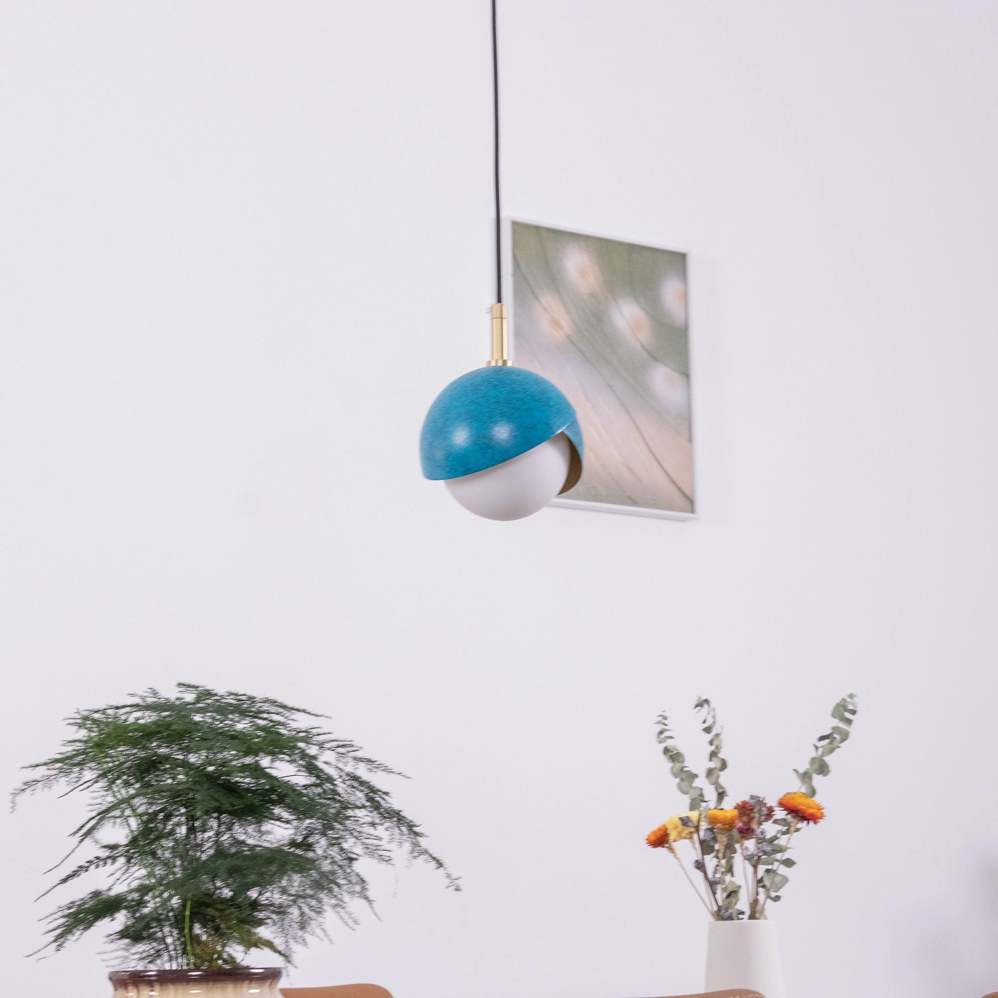 Blue Drop Pendant Light