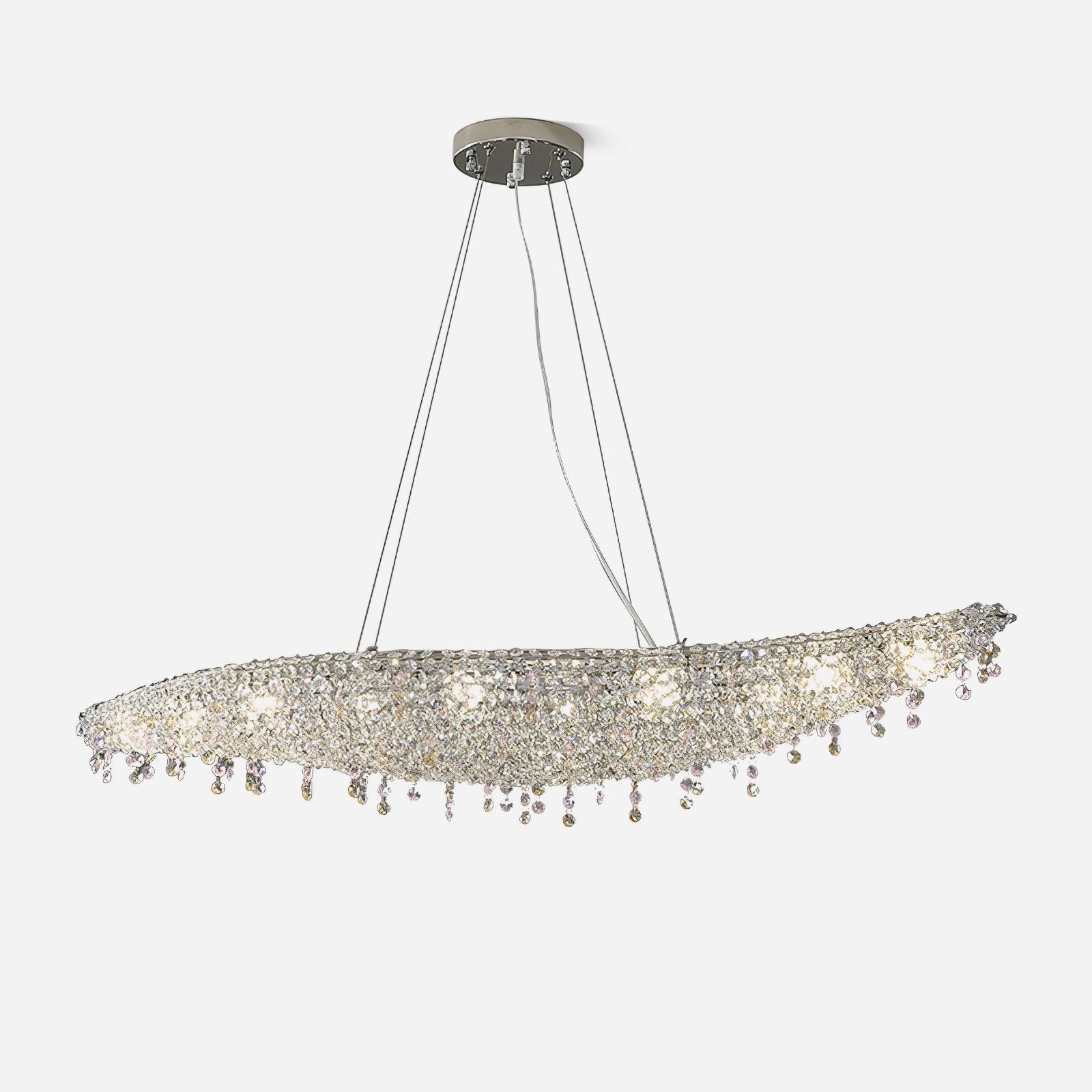 Boat Crystal Chandelier minimalist reading light