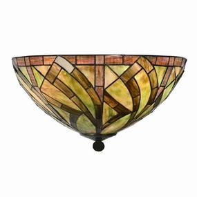 Bocastle Tiffany Flush Ceiling Light recessed ceiling spot lamp