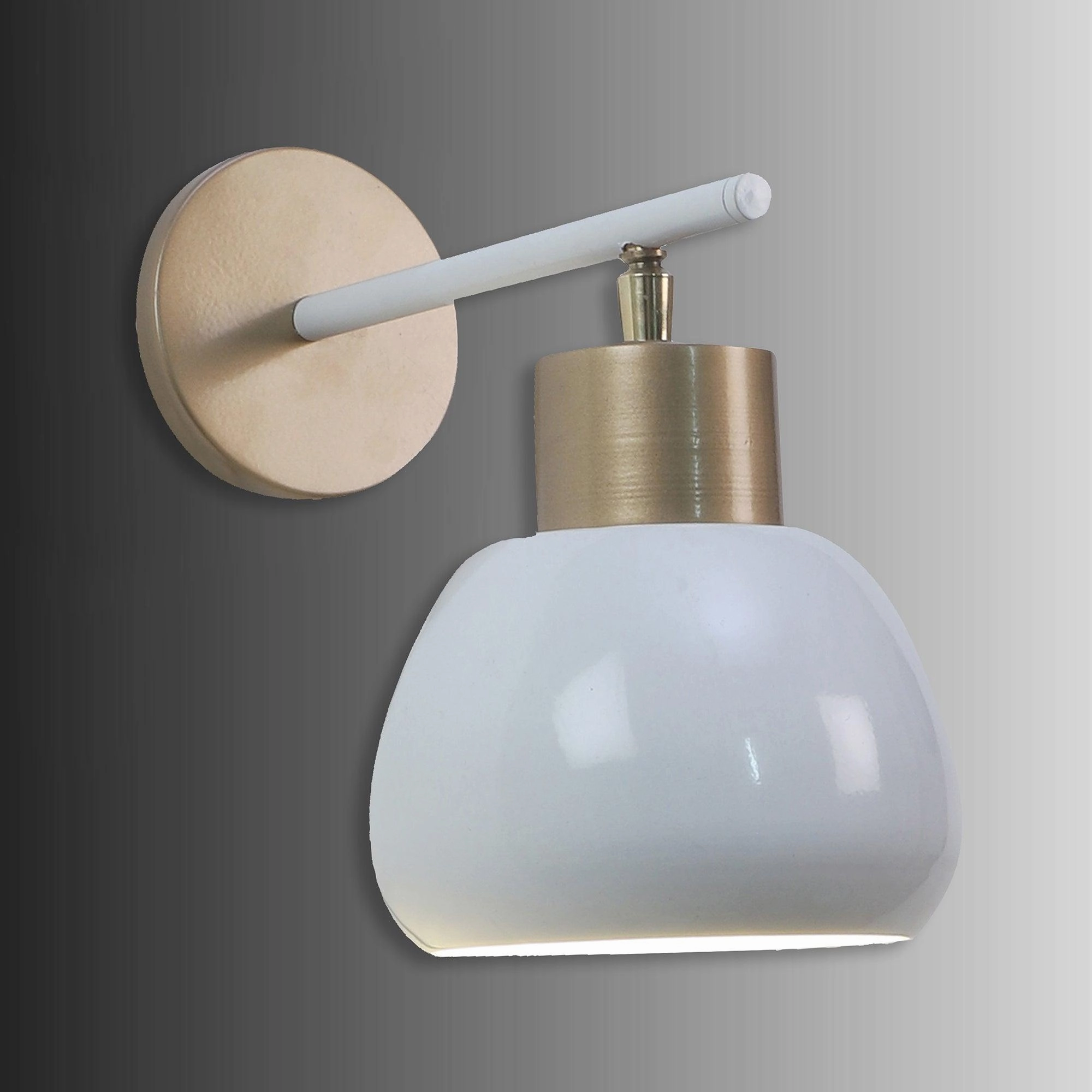Bon-Bon White Metal Wall Light by SS Lightings