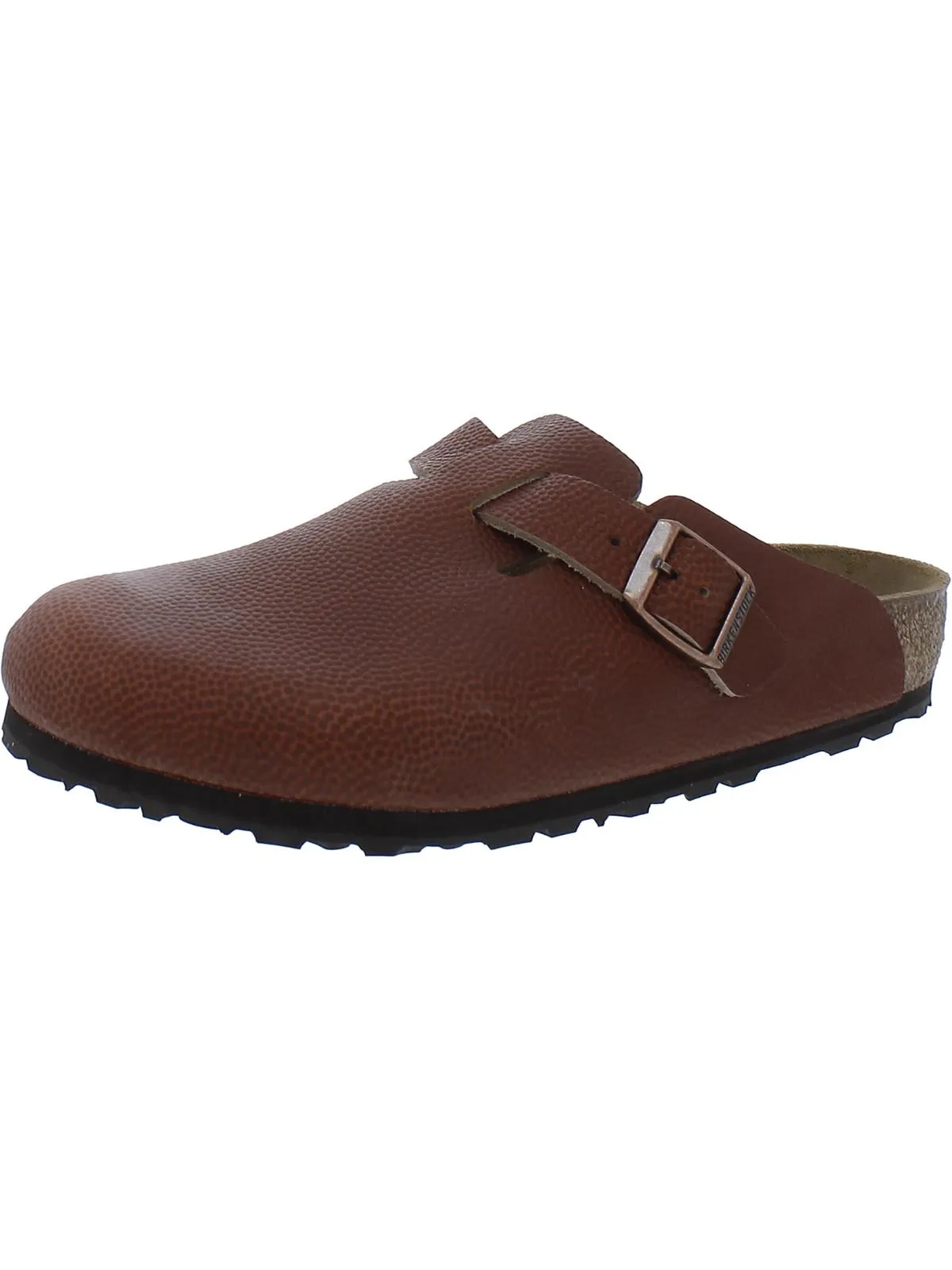 Boston Womens Leather Slip On Mule Sandals
