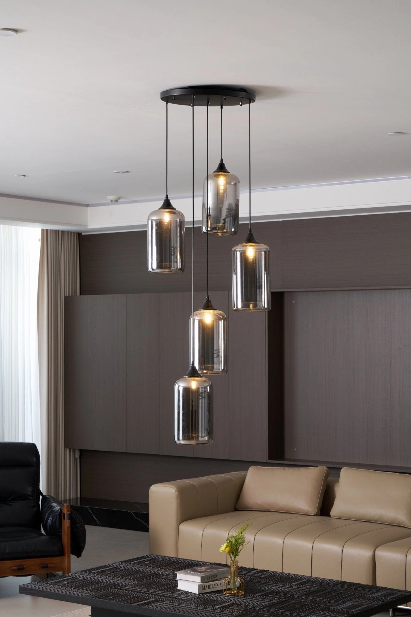 Bottle Glass Pendant Light