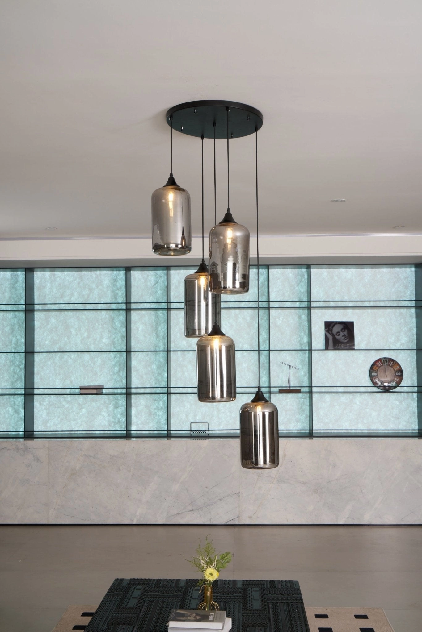 Bottle Glass Pendant Light