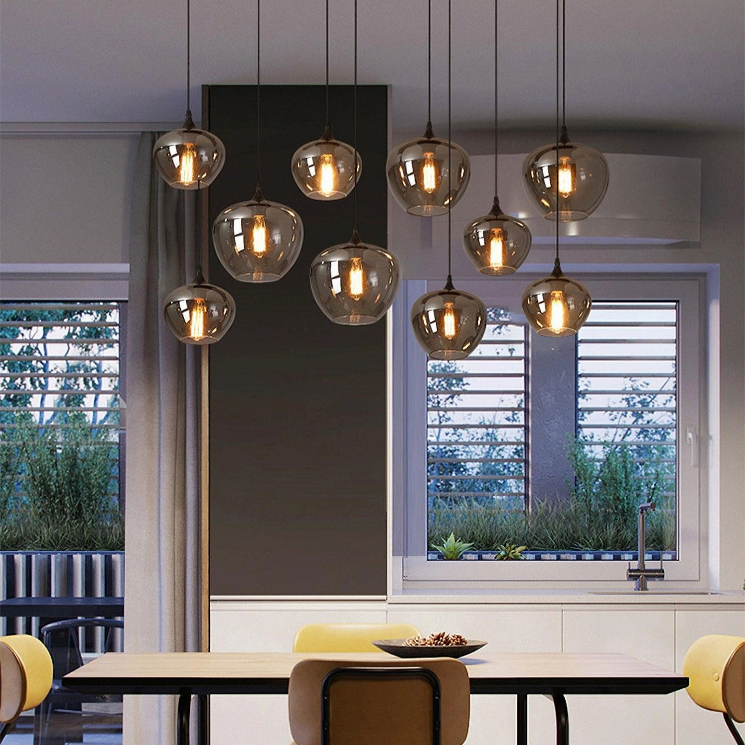 Bottle Glass Pendant Light