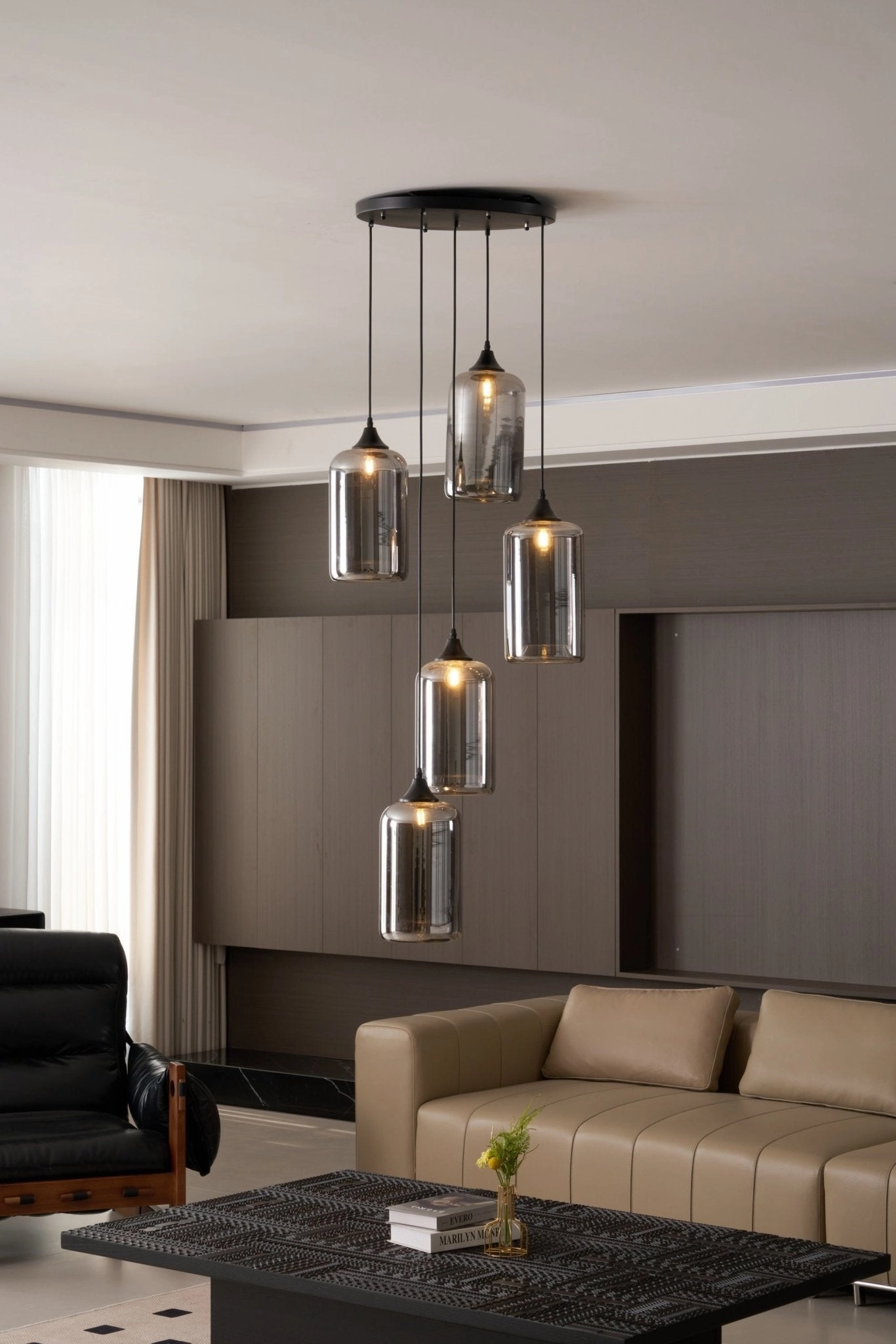 Bottle Glass Pendant Light