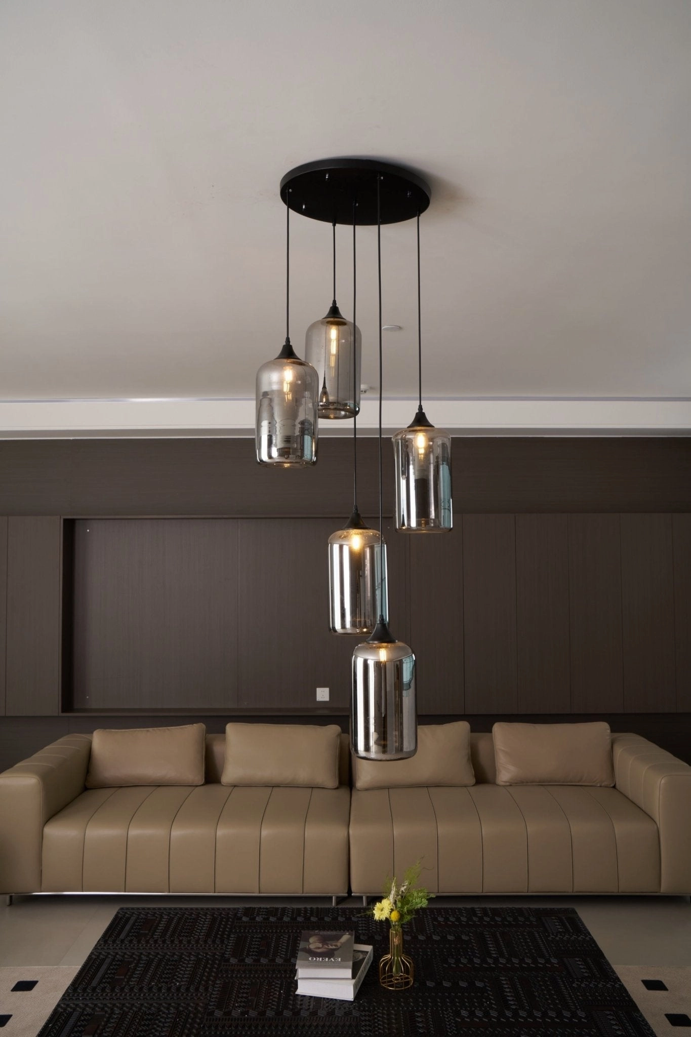 Bottle Glass Pendant Light