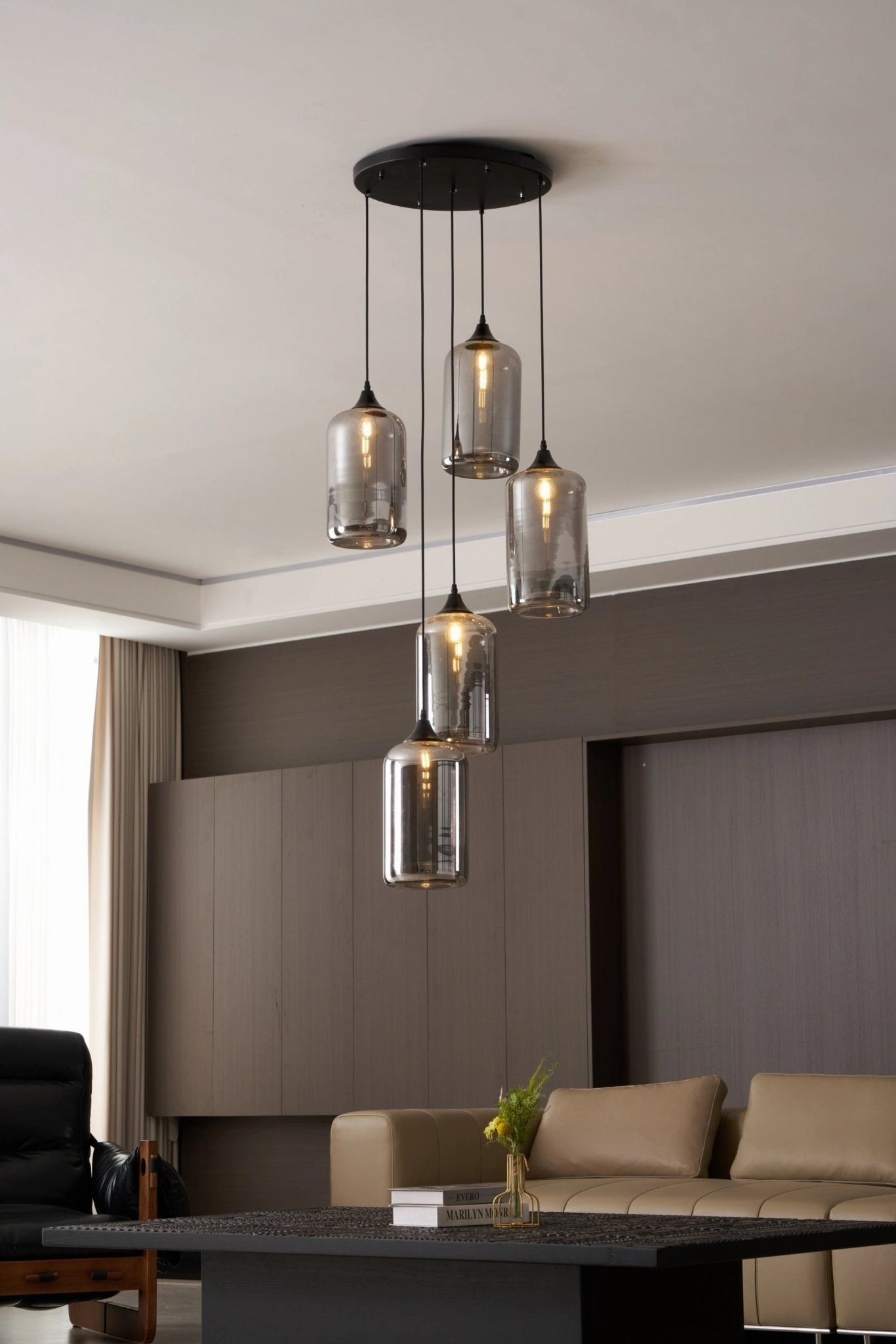 Bottle Glass Pendant Light