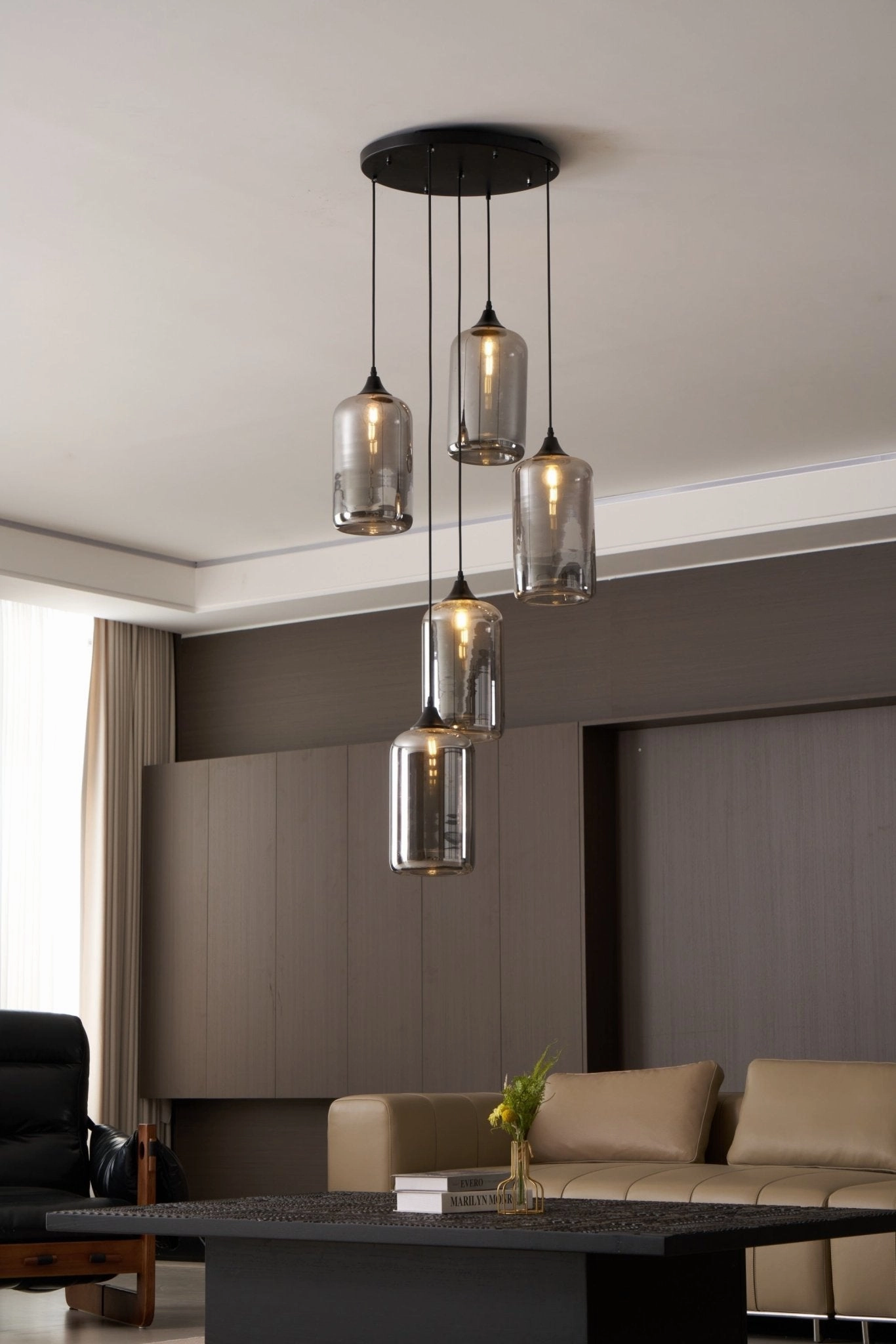 Bottle Glass Pendant Light