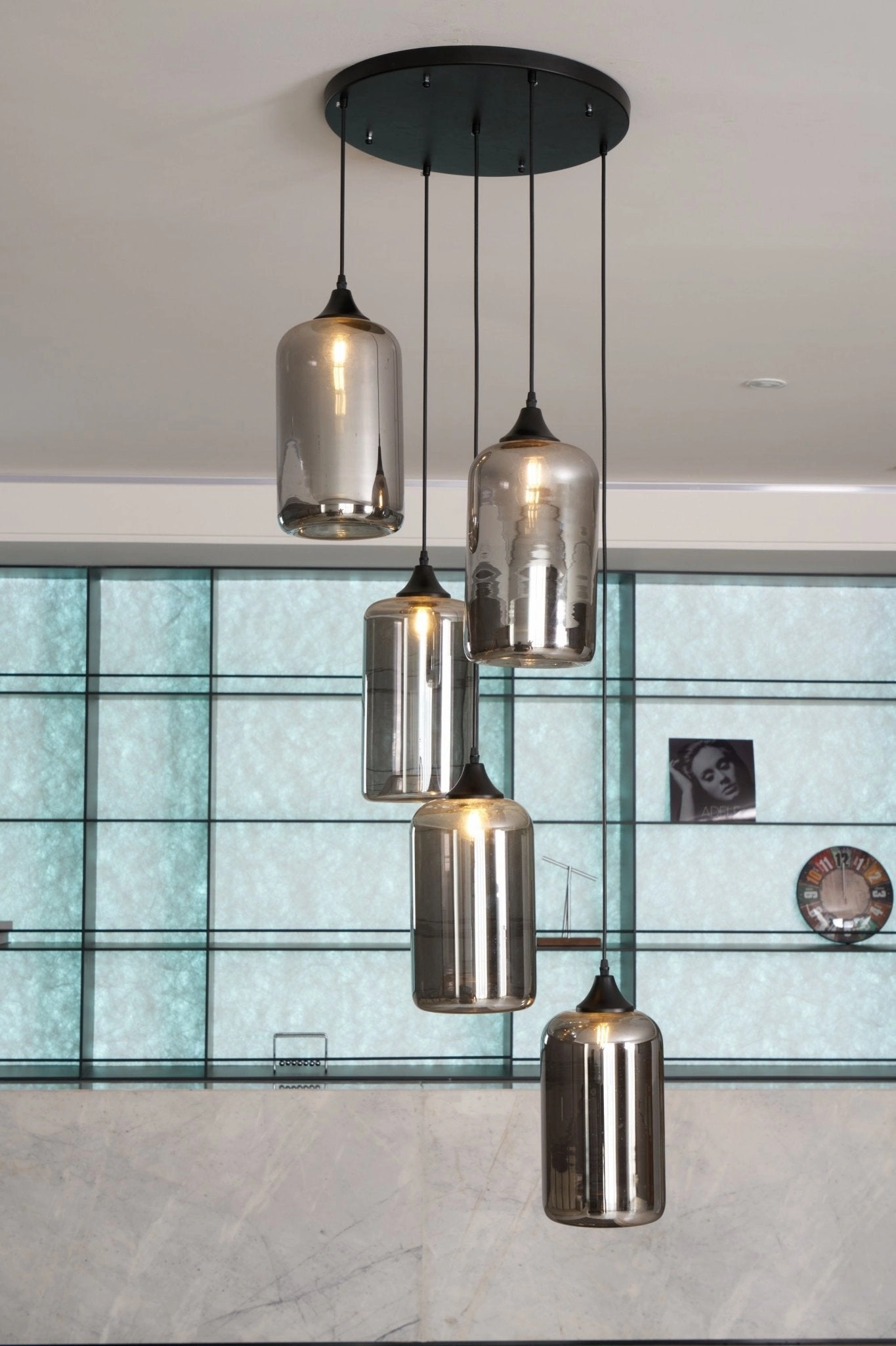 Bottle Glass Pendant Light