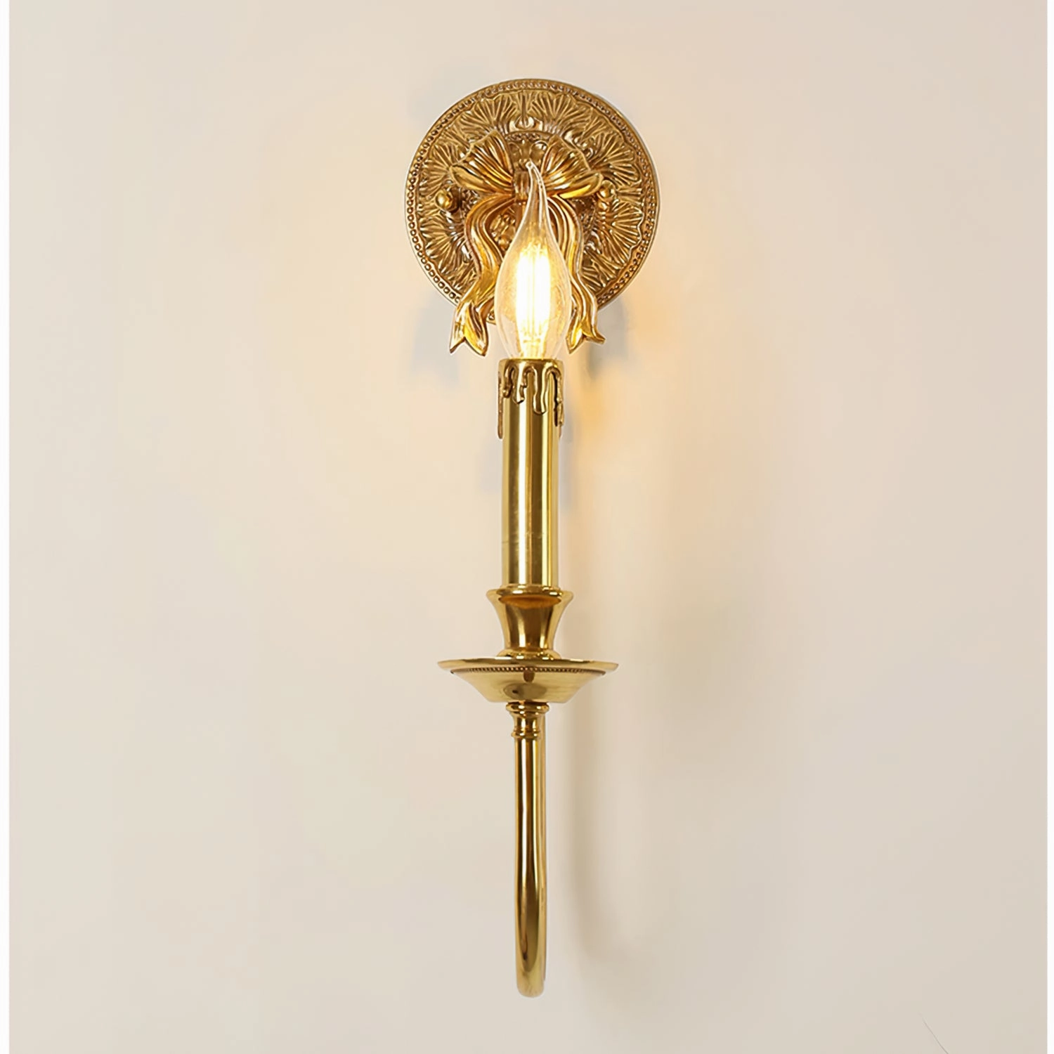 Bow Brass Wall Light