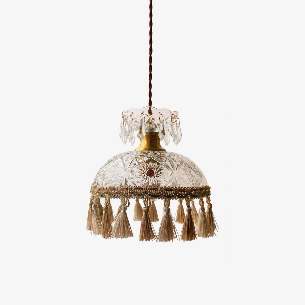 Bowl Tassel Pendant Light surface mount ceiling lamp