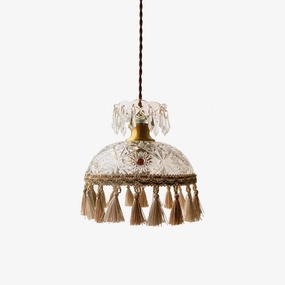 Bowl Tassel Pendant Light surface mount ceiling lamp