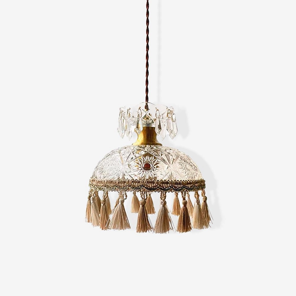Bowl Tassel Pendant Light