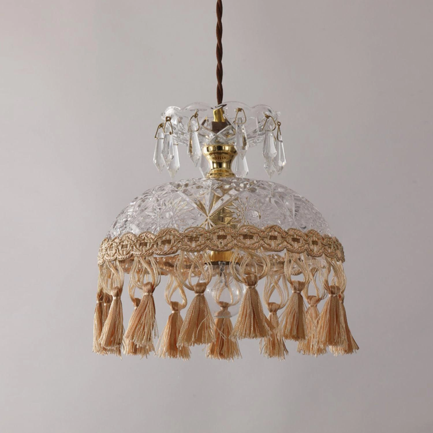 Bowl Tassel Pendant Light