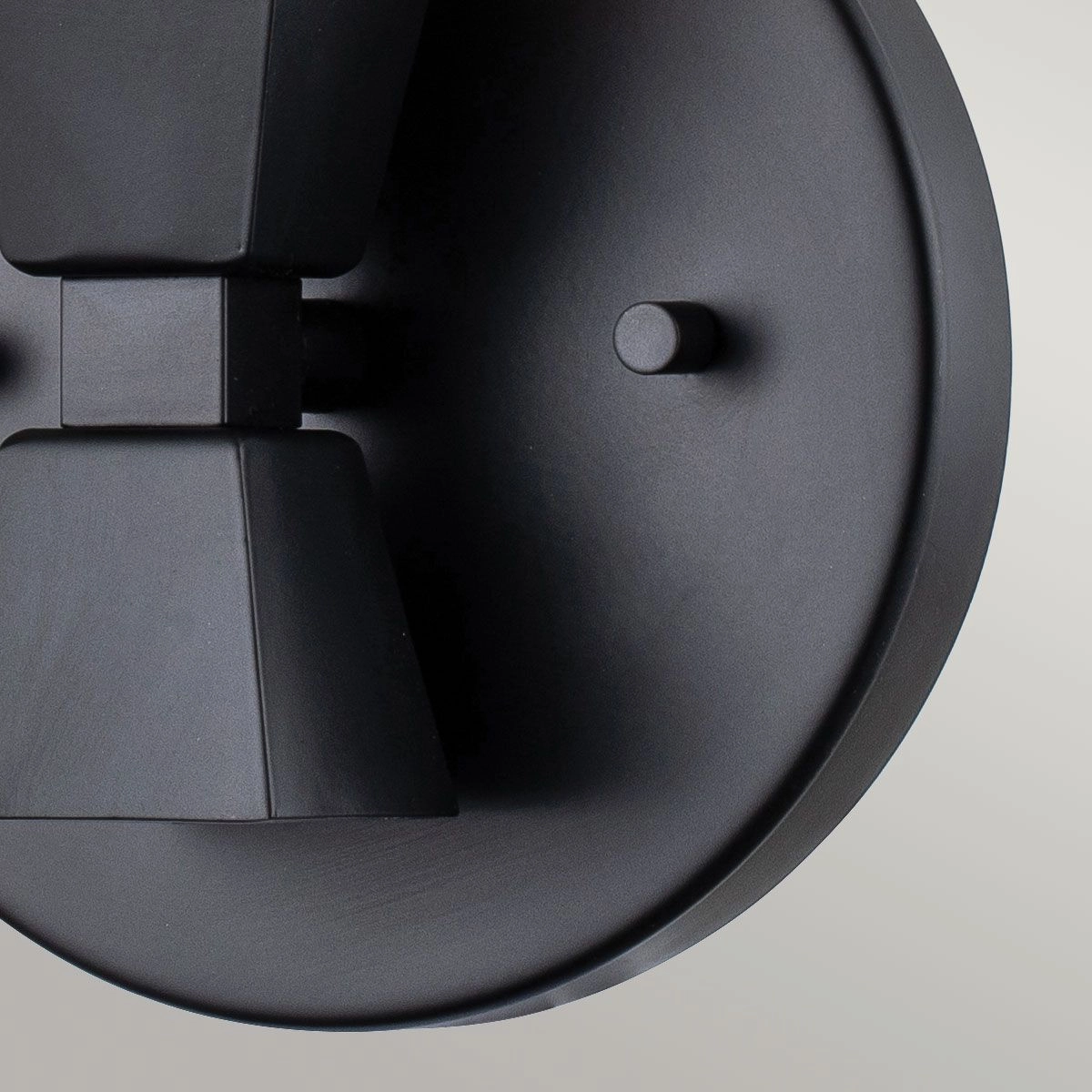 Bowtie 1 Light Black Modern Bathroom Wall Light