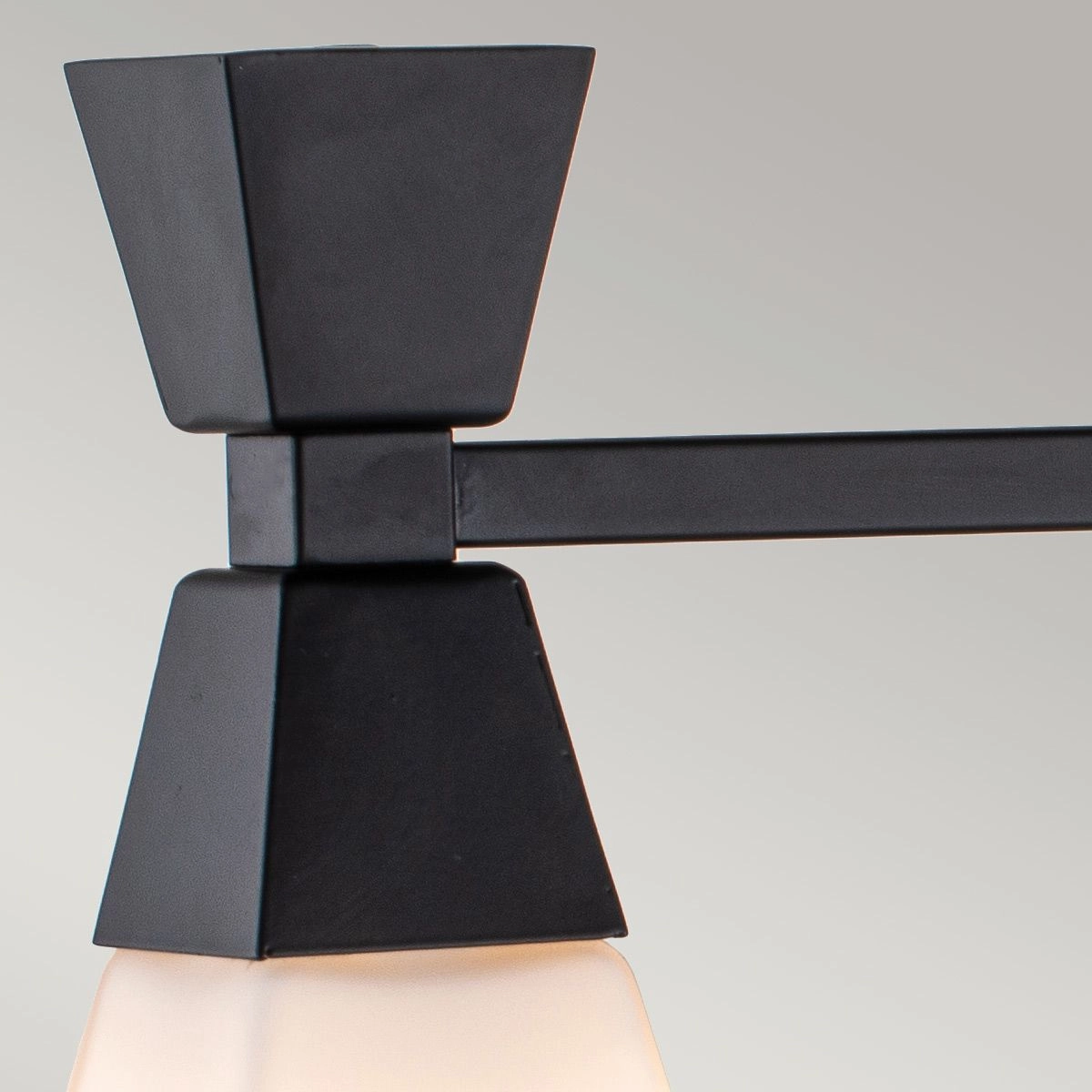 Bowtie 3 Light Black Modern Bathroom Wall Light