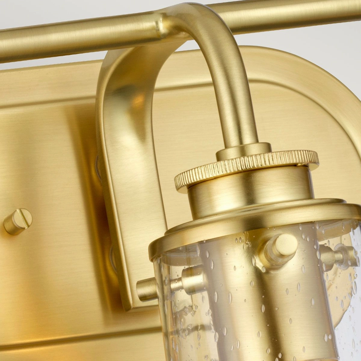 Braelyn 3 Light Brushed Brass Bathroom Wall Light