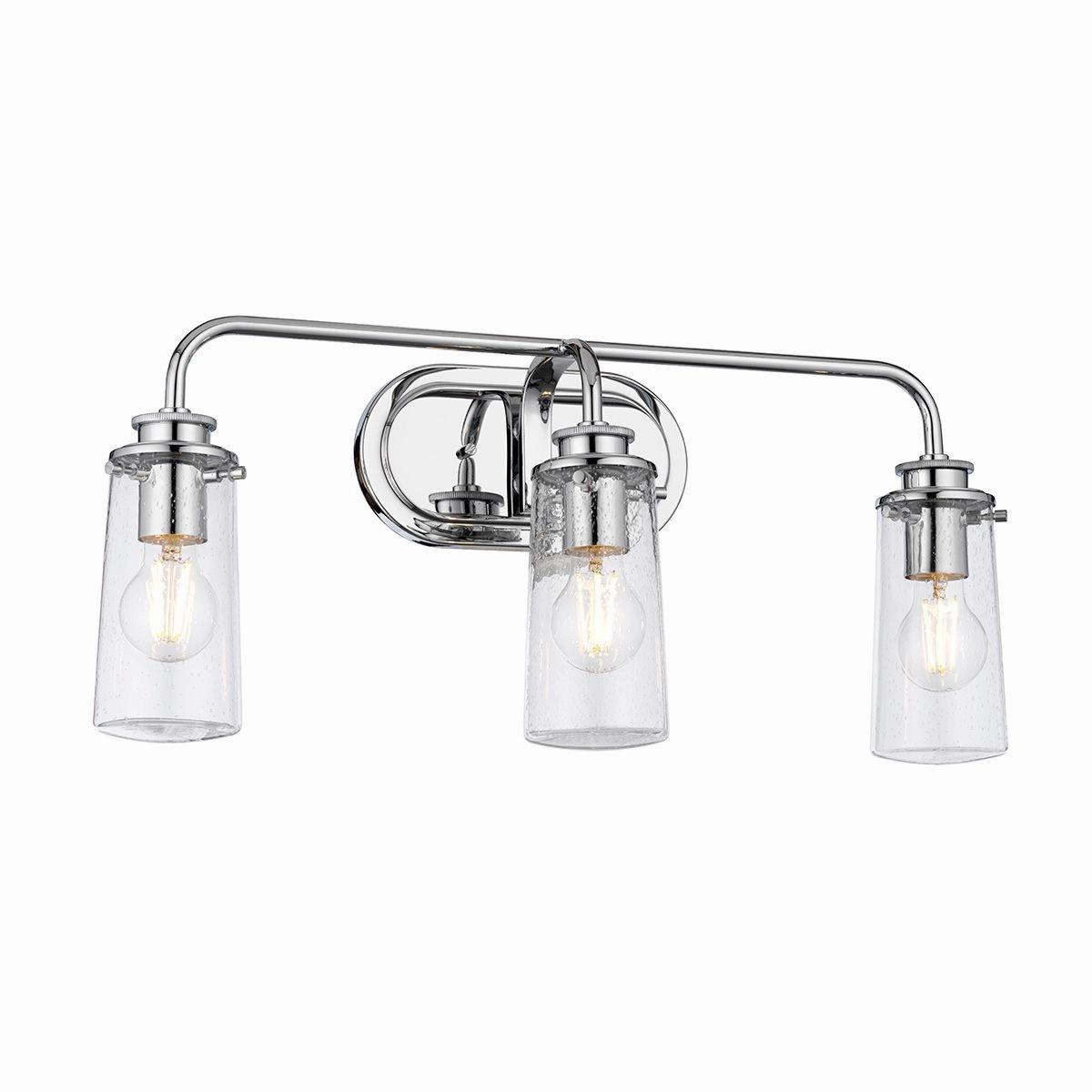 Braelyn 3 Light Polished Chrome Bathroom Wall Light vintage desk lamp