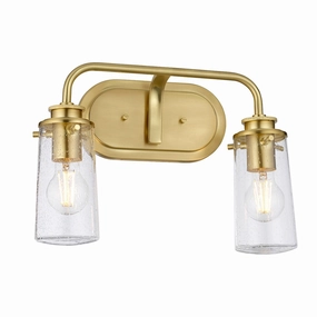 Braelyn Brass Double Bathroom Wall Light vintage desk lamp