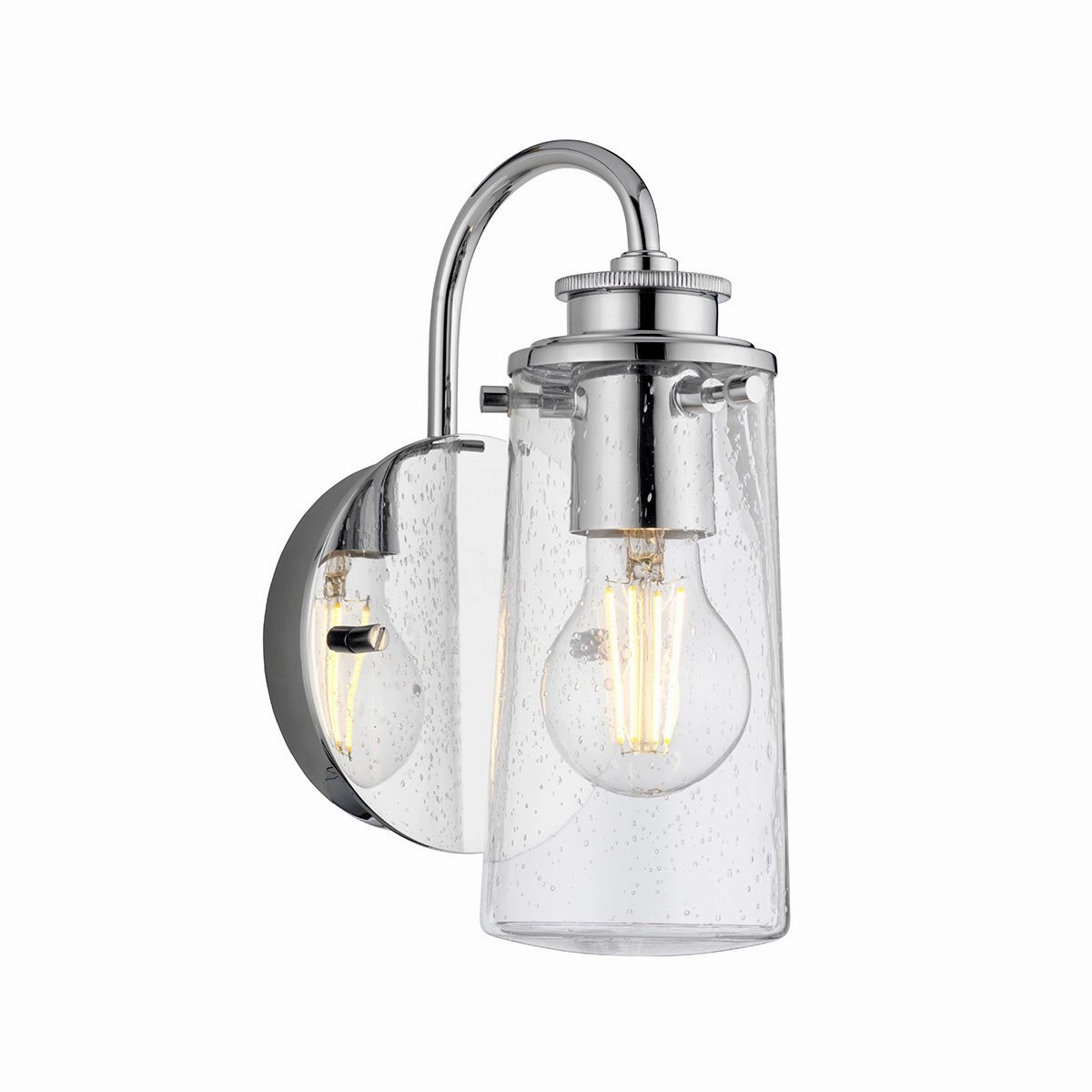 Braelyn Polished Chrome Bathroom Wall Light vintage desk lamp