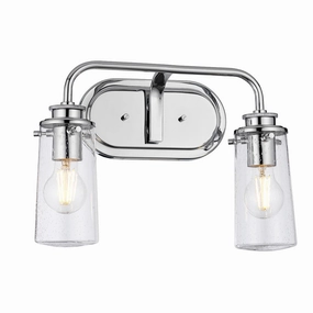 Braelyn Polished Double Chrome Bathroom Wall Light vintage desk lamp