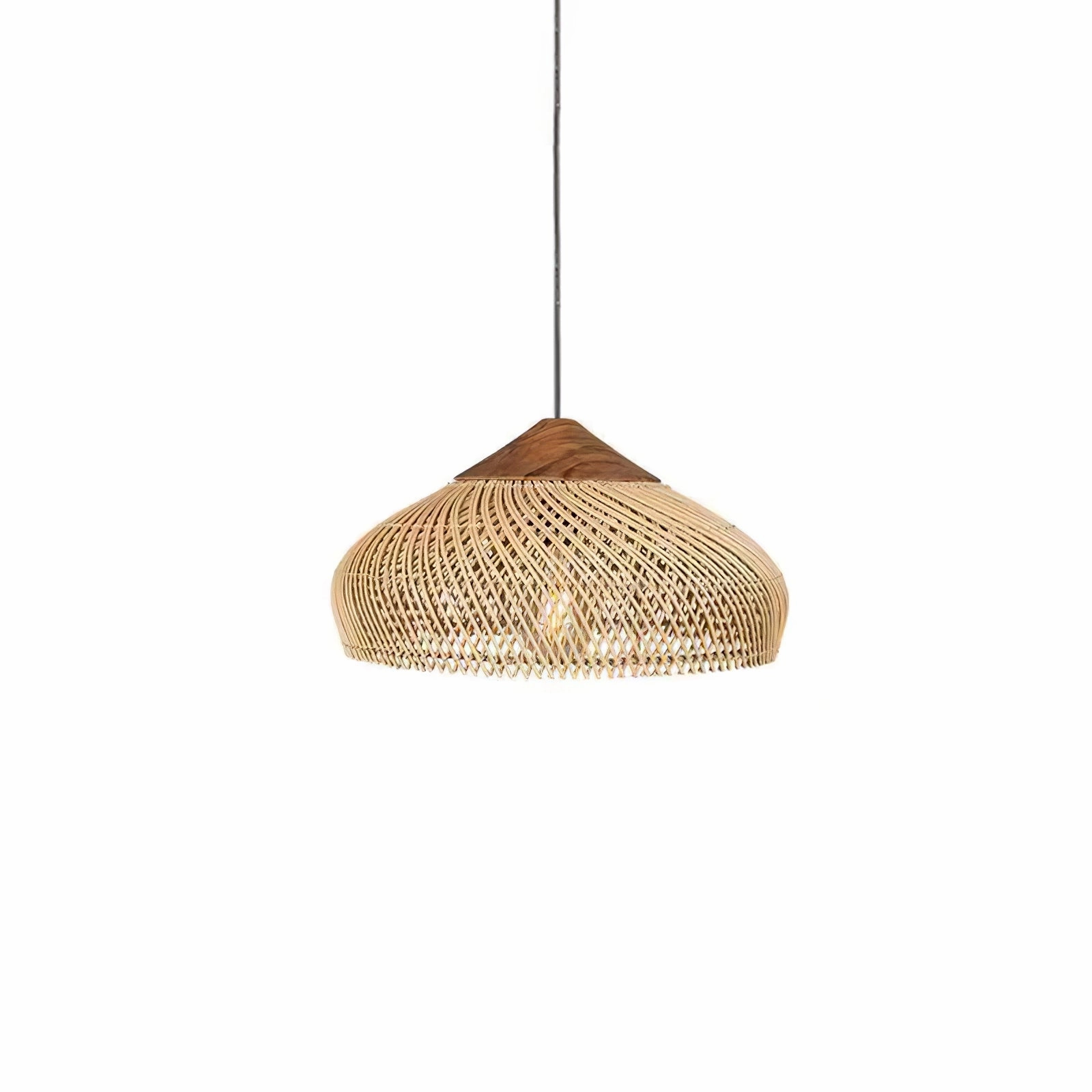 Braided Rattan Pendant Lamp