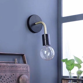 Brass Black Metal Wall Light by SS Lightings decorative ceiling fixture