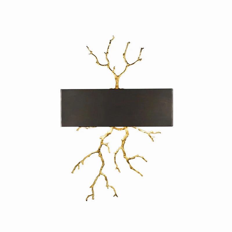 Brass Branch Wall Lamp