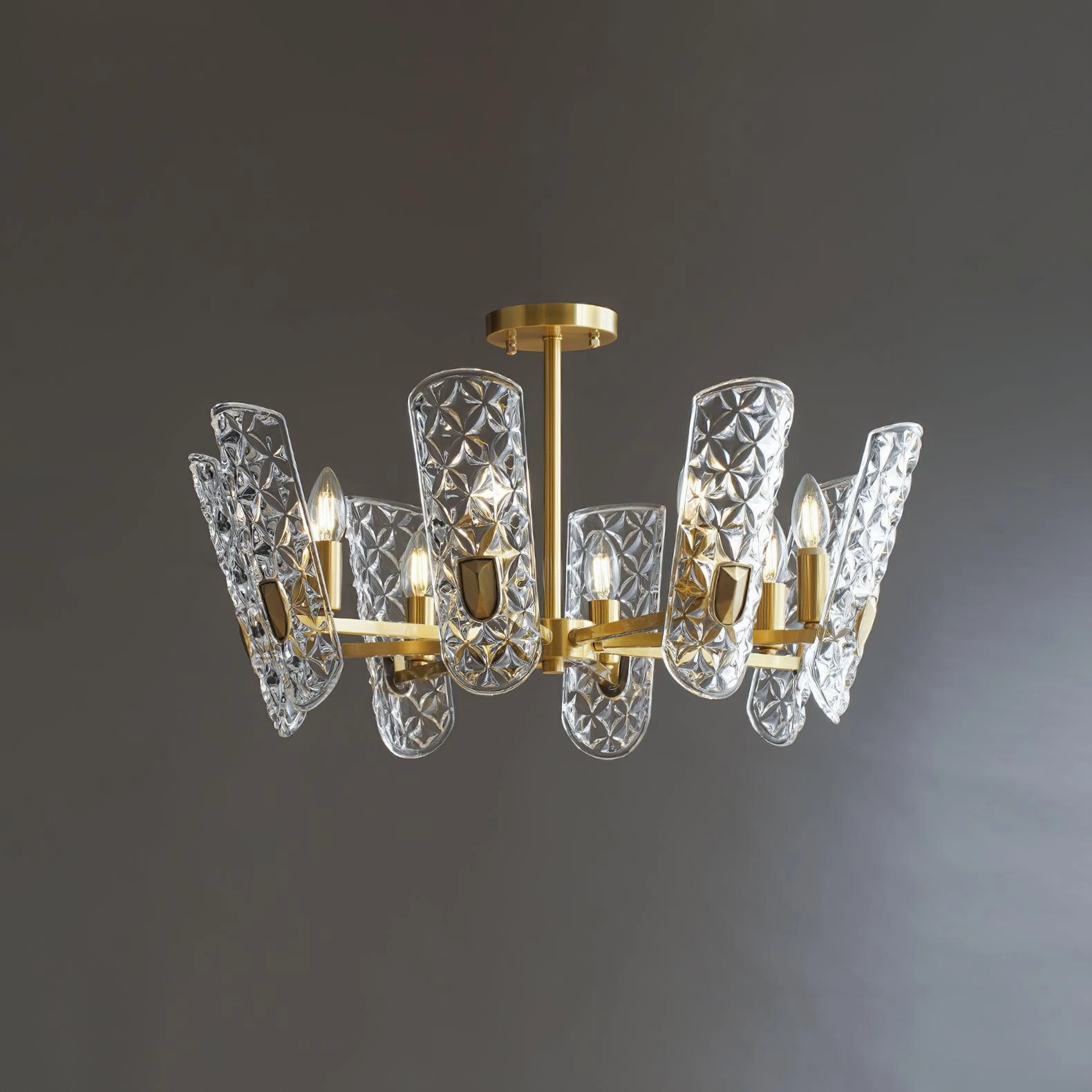 Brass Central Chandelier