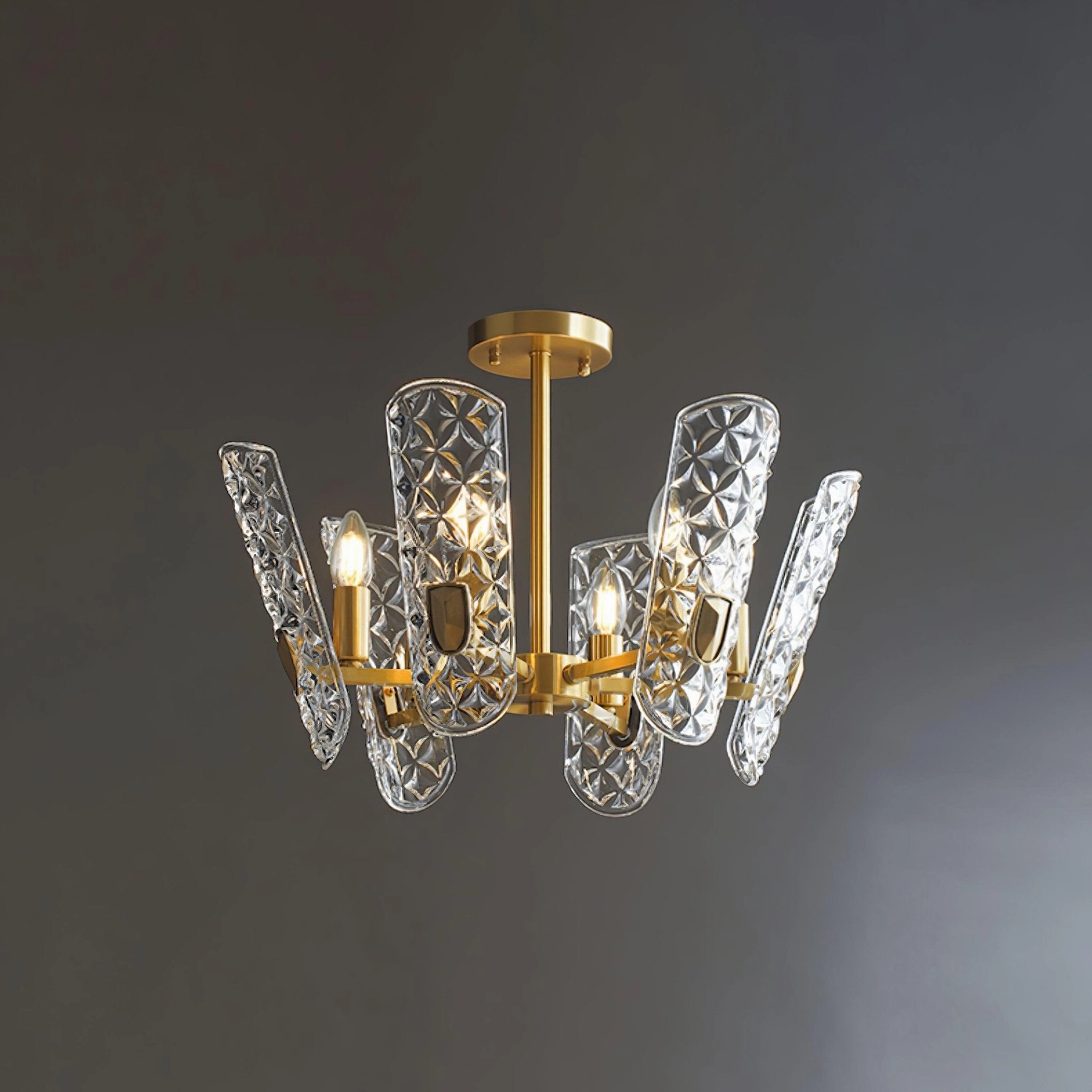 Brass Central Chandelier