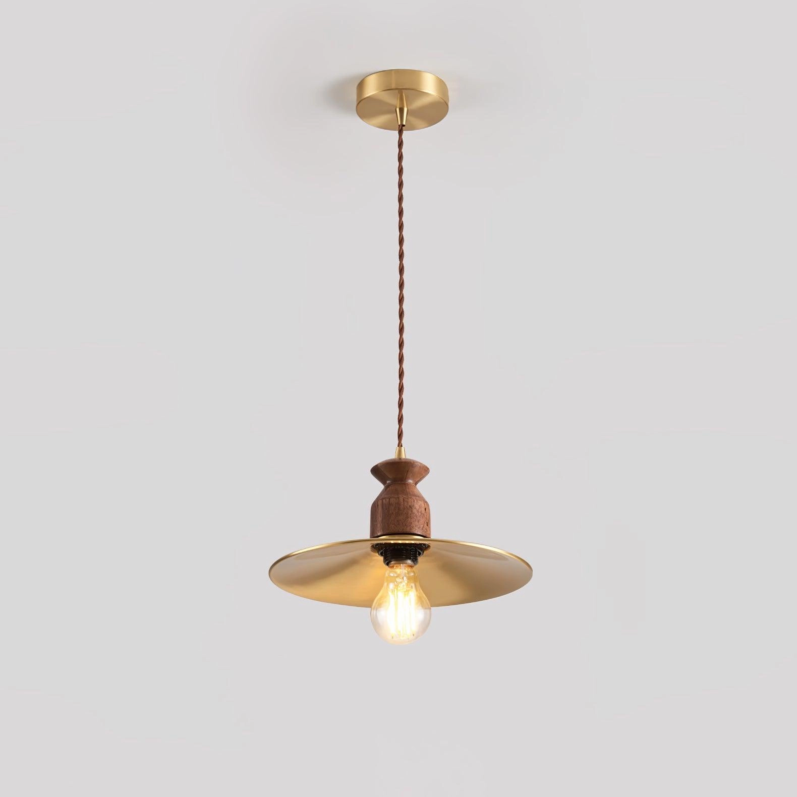 Brass Crest Pendant Light