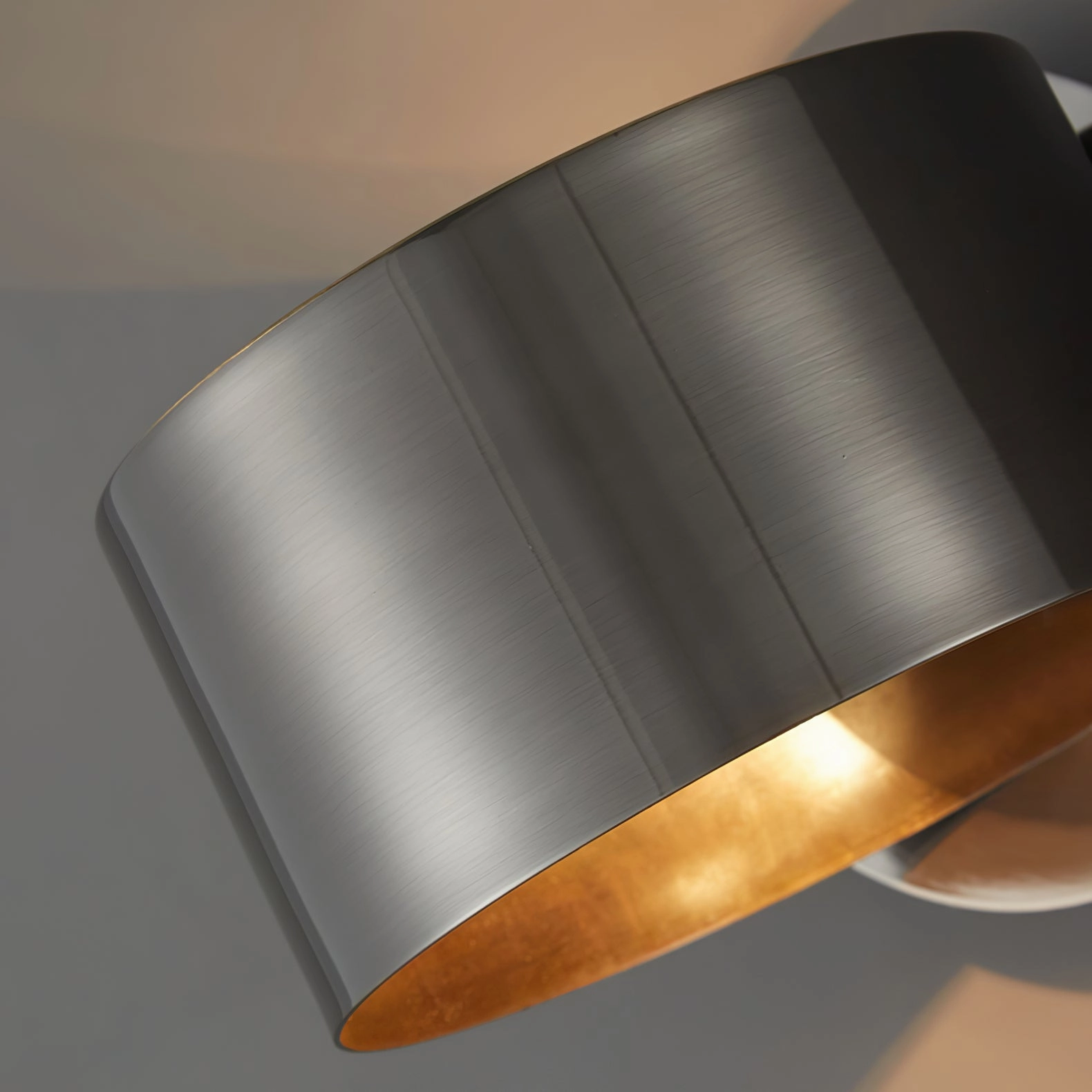 Brass Drum Wall Lamp