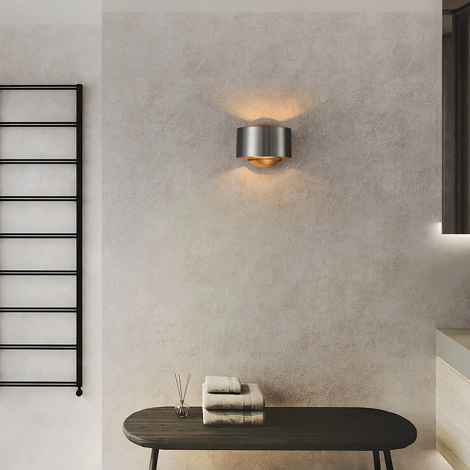 Brass Drum Wall Lamp
