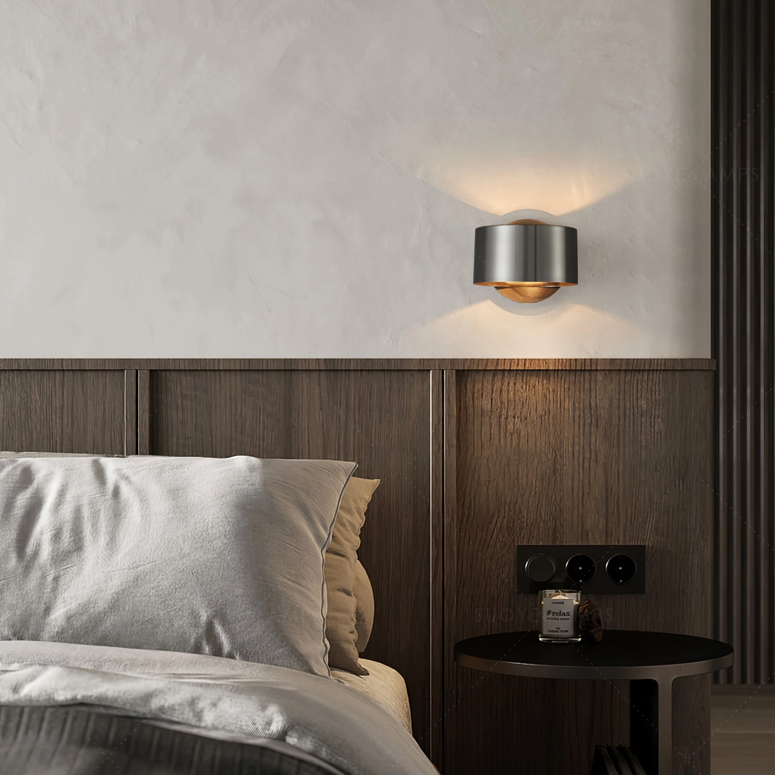 Brass Drum Wall Lamp