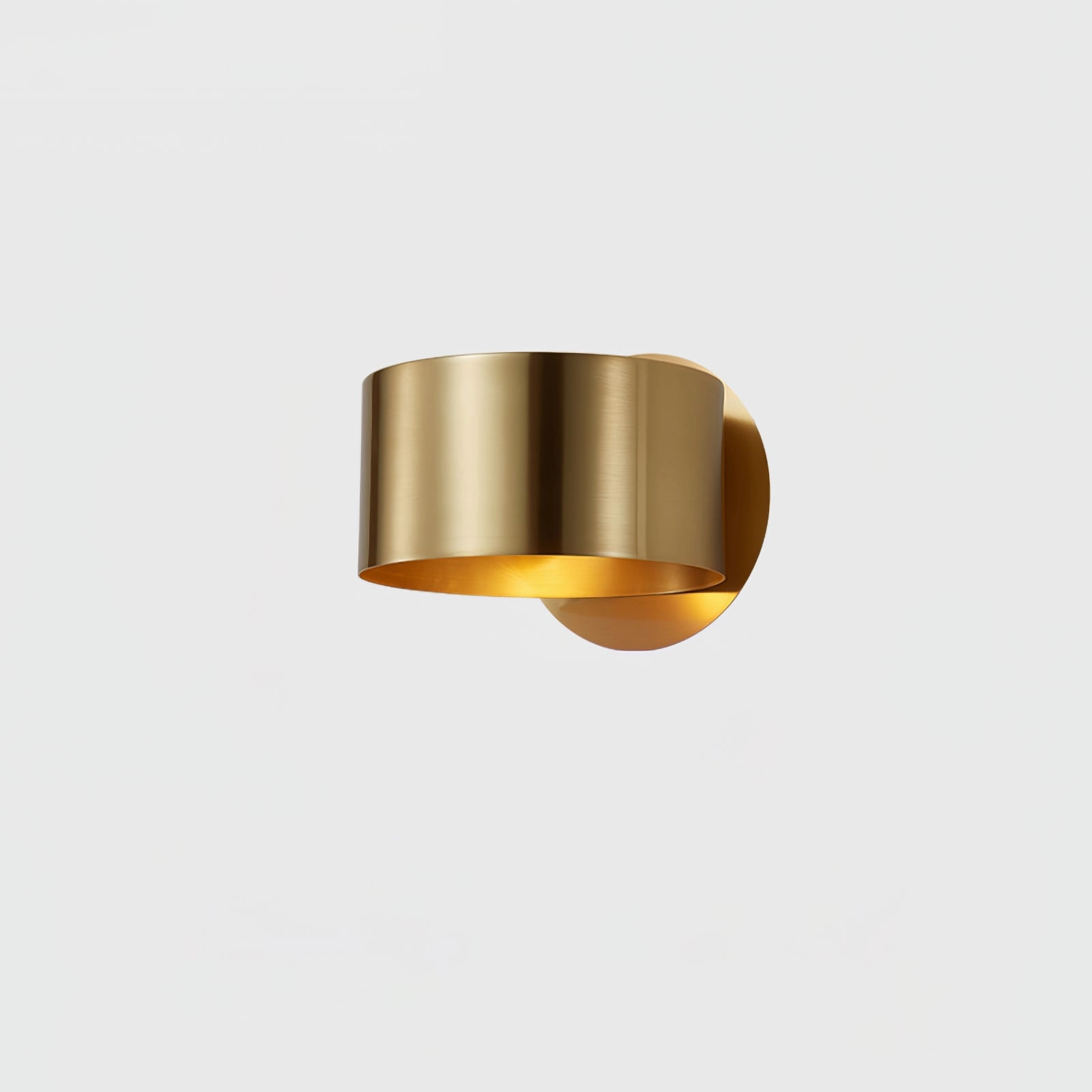 Brass Drum Wall Lamp