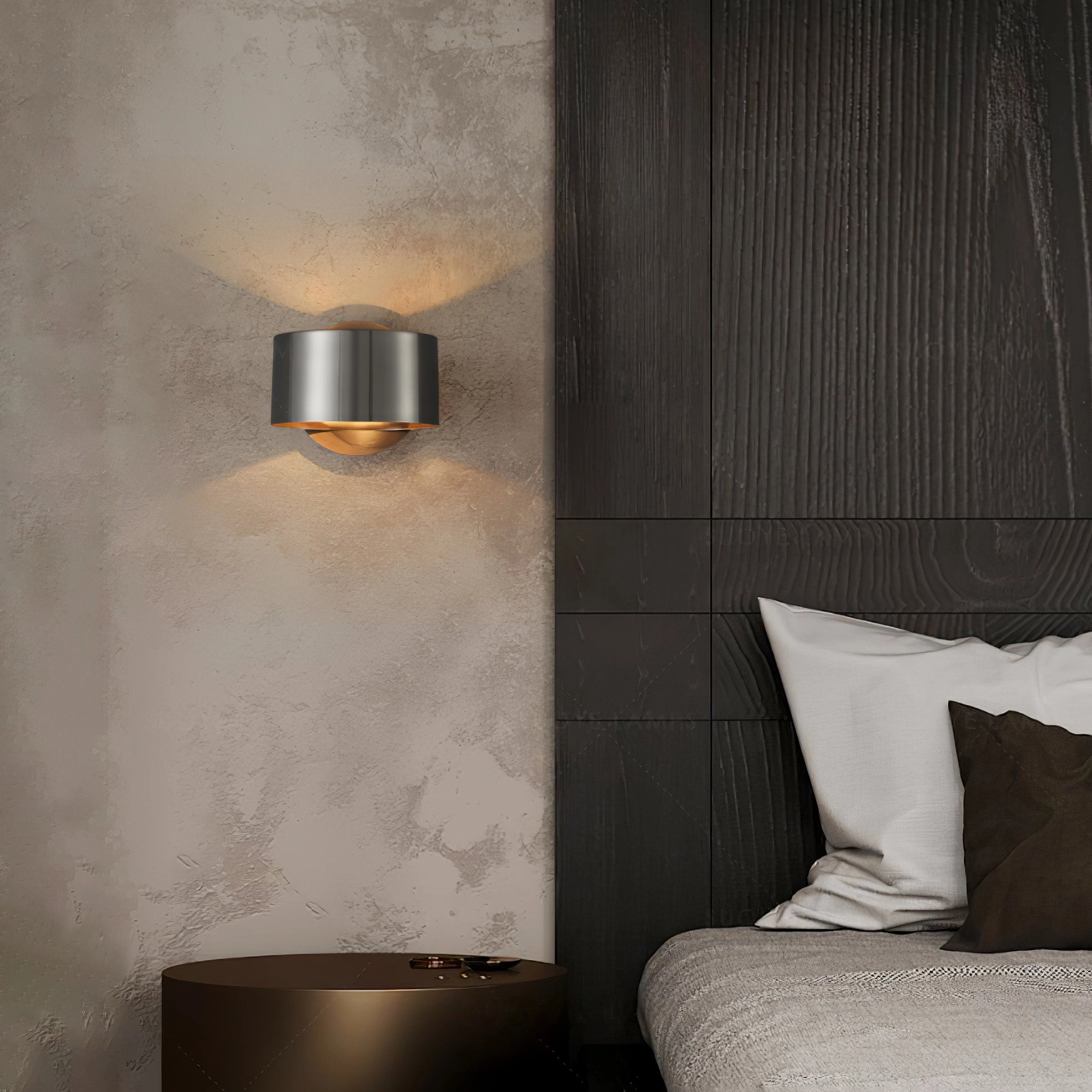Brass Drum Wall Lamp
