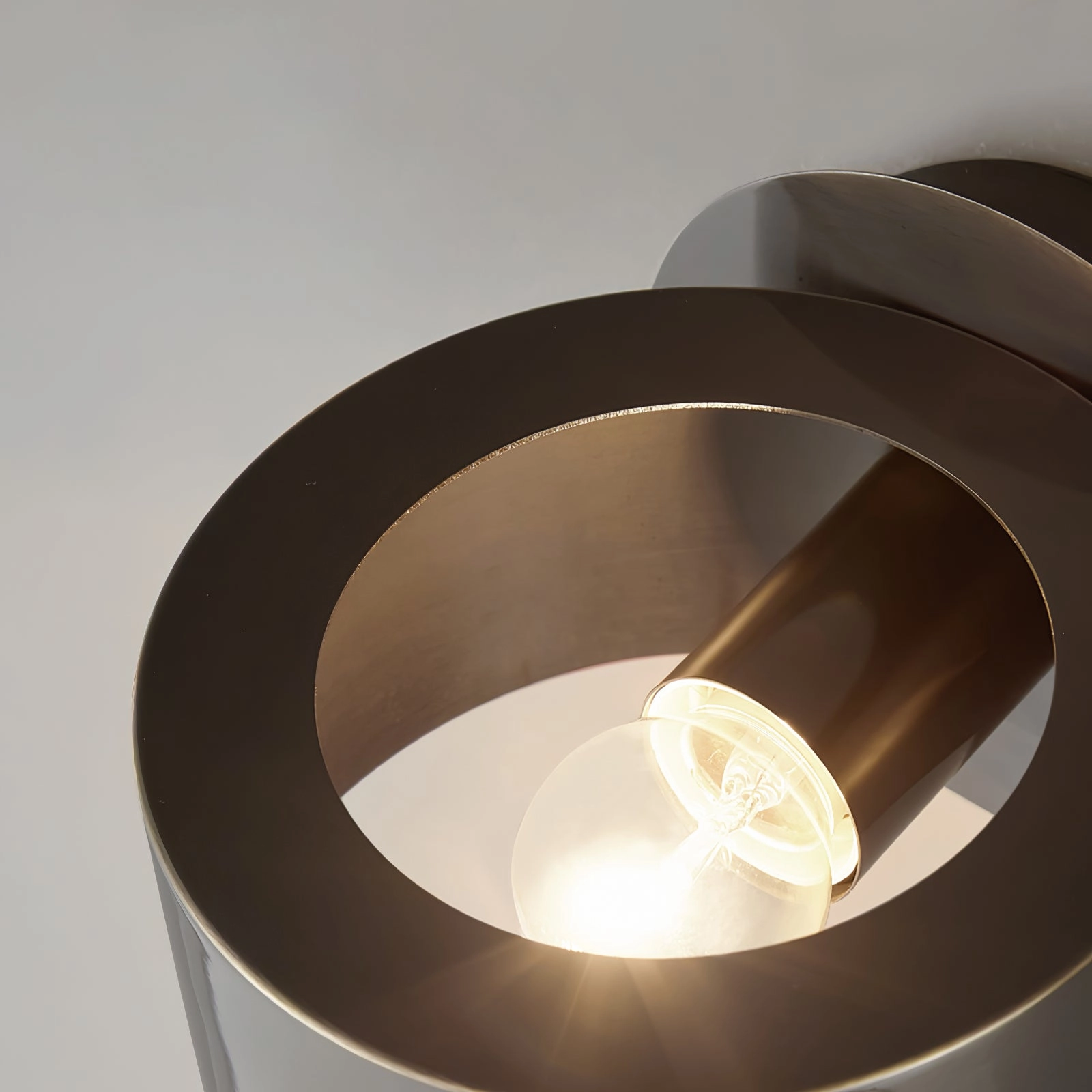 Brass Drum Wall Lamp