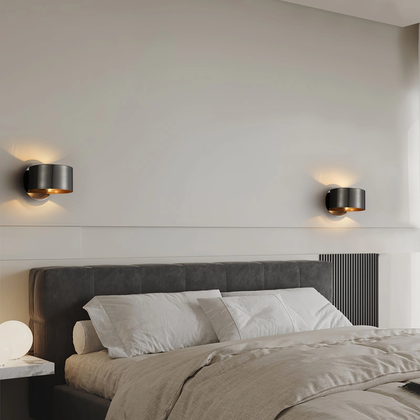 Brass Drum Wall Lamp