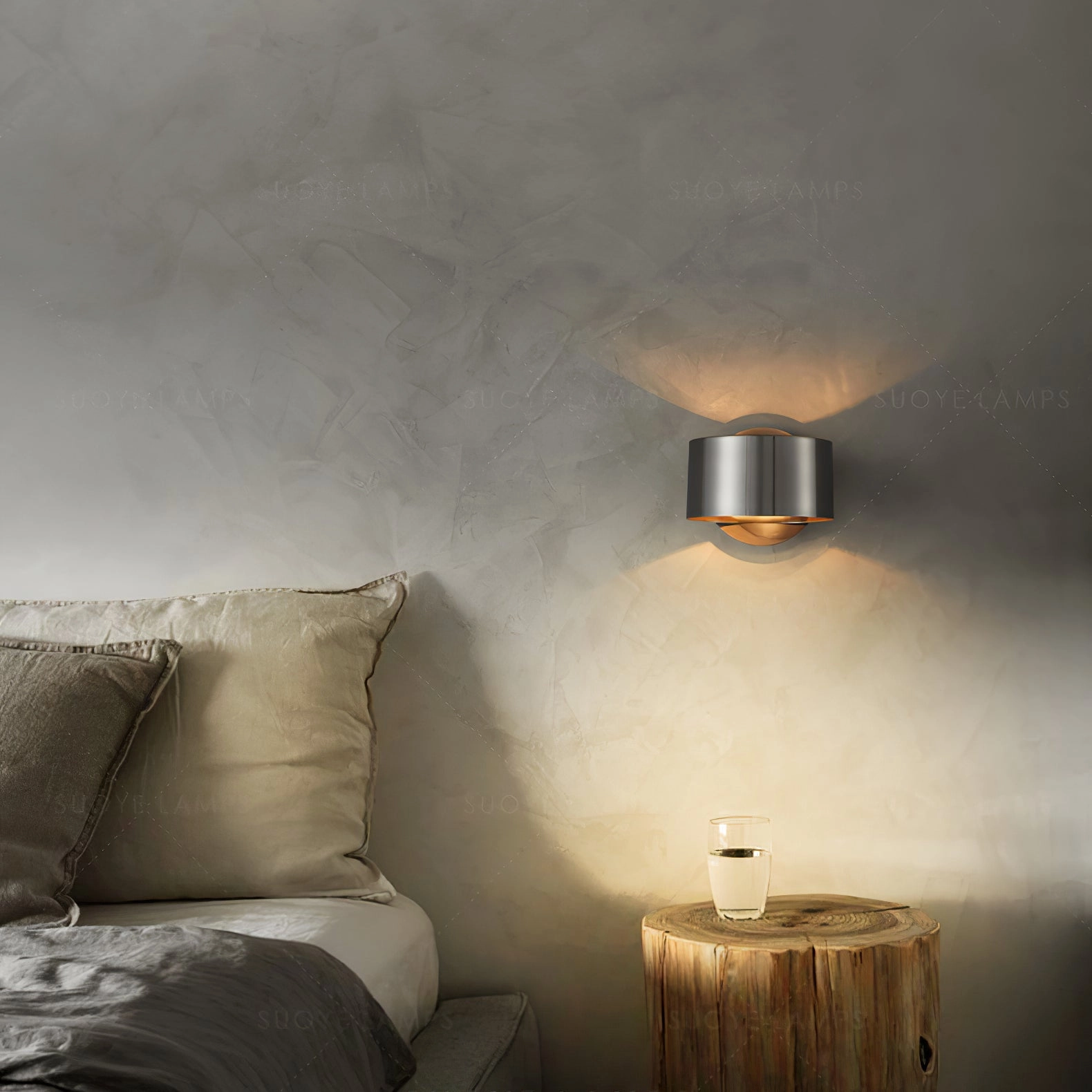 Brass Drum Wall Lamp