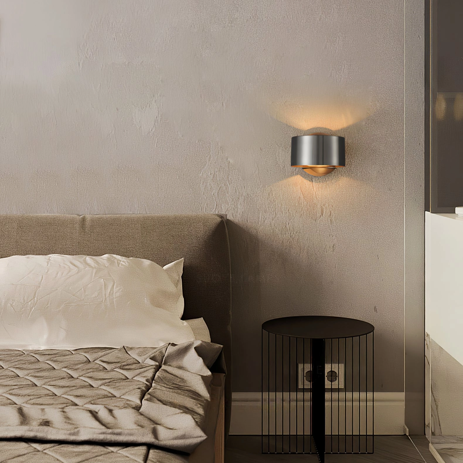 Brass Drum Wall Lamp