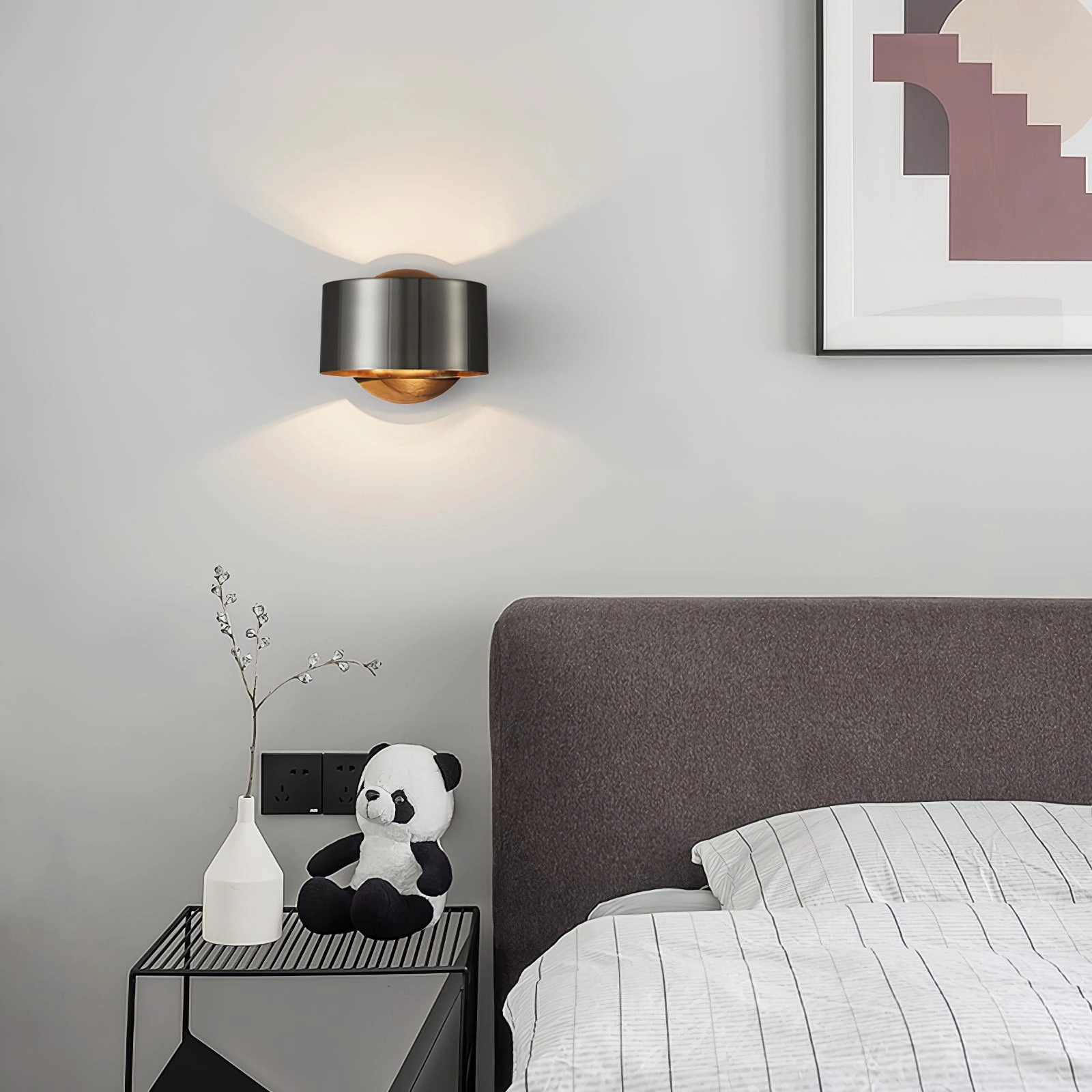 Brass Drum Wall Lamp