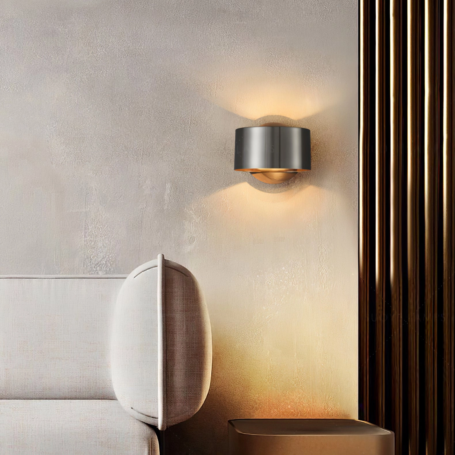 Brass Drum Wall Lamp