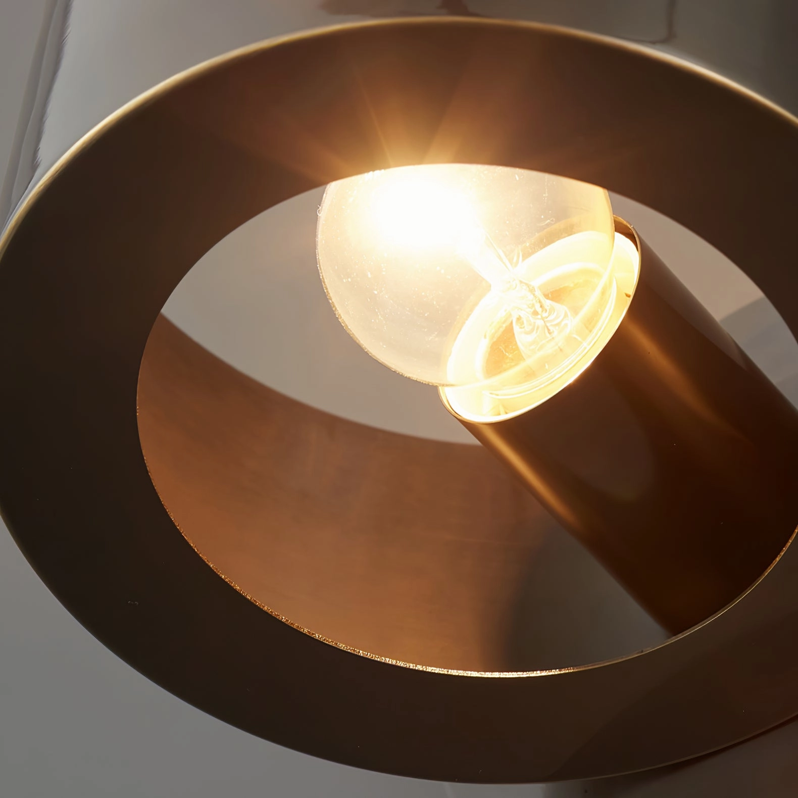 Brass Drum Wall Lamp