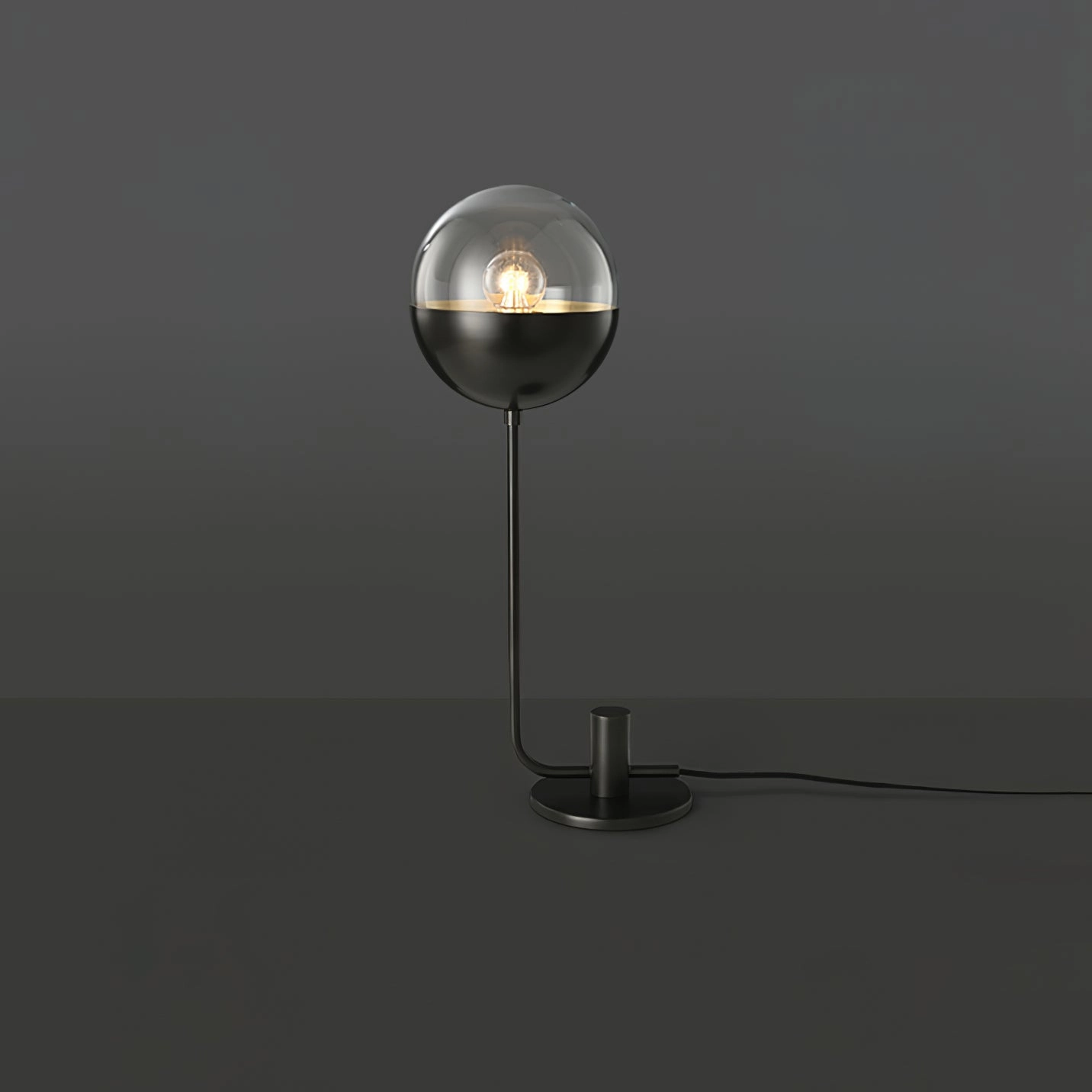 Brass Globular Table Lamp
