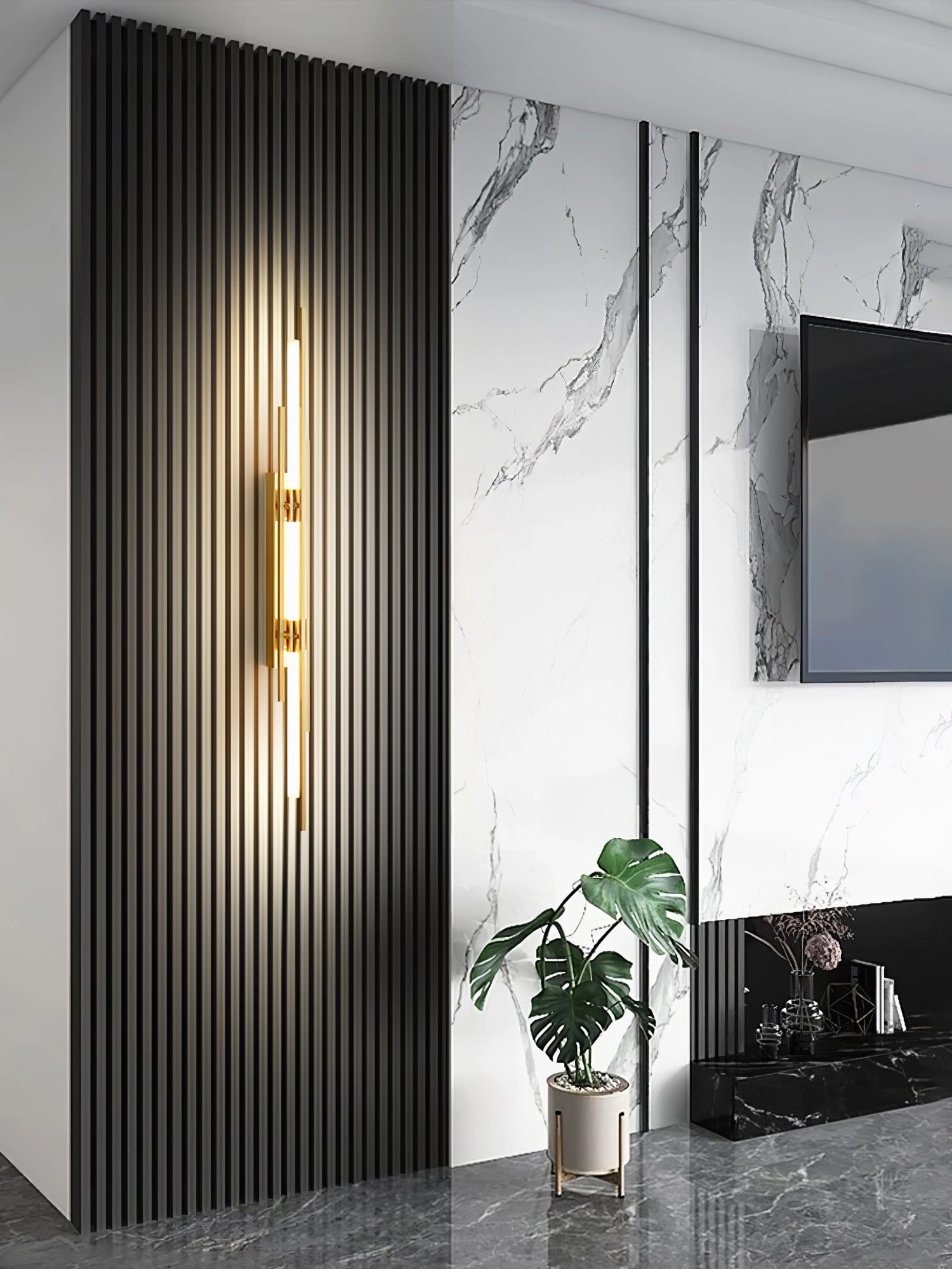 Brass Line Wall Lamp