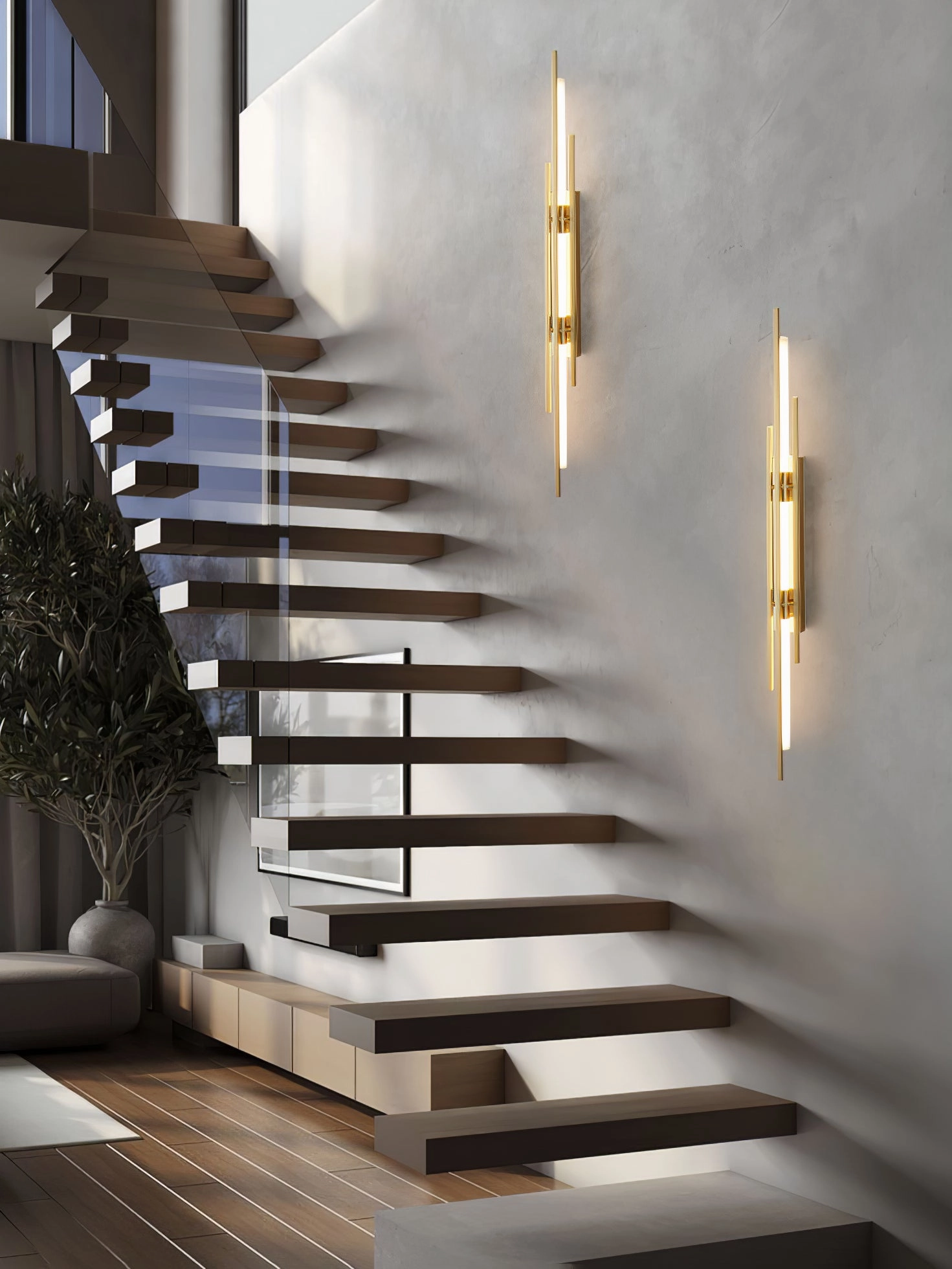 Brass Line Wall Lamp
