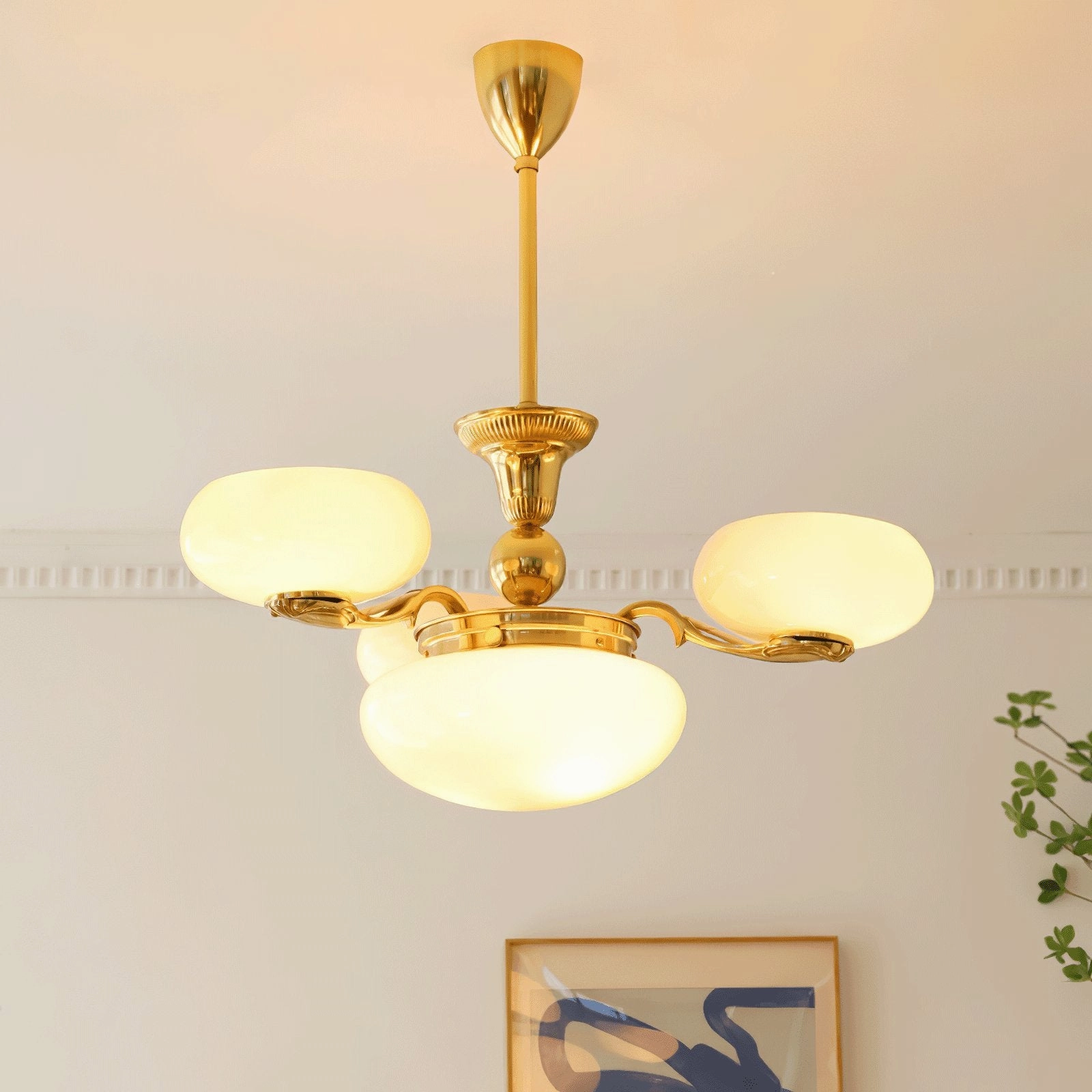 Brass Radiance Orb Chandelier