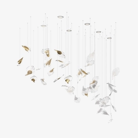 Breezeleaf Chandelier minimalist reading light