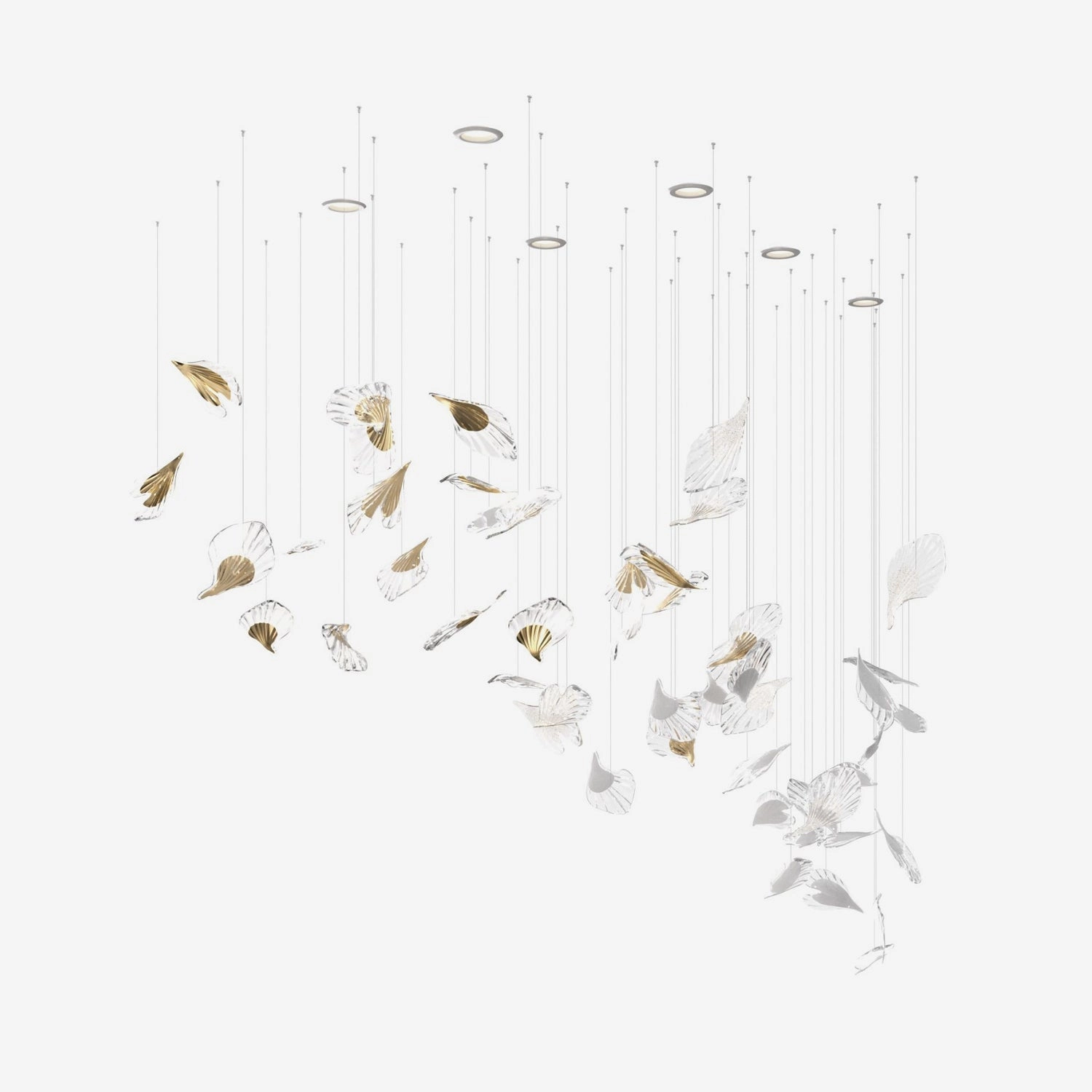 Breezeleaf Chandelier minimalist reading light
