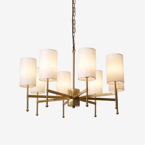 Brilliancess Brass Chandelier minimalist reading light